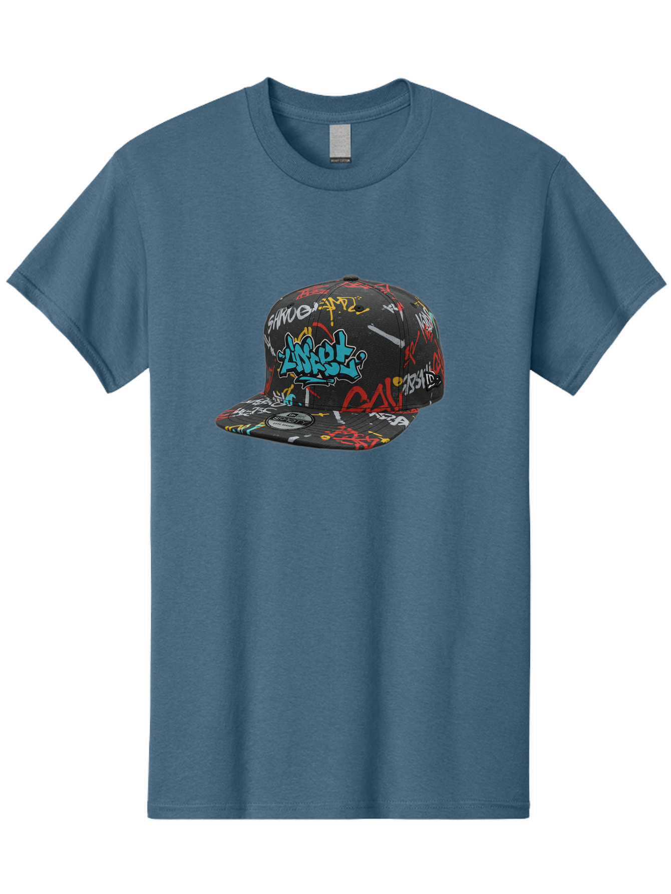 Anarchy-Baseball-Cap Men'S Graphic Tee, 100% Cotton, Comfortable Casual Summer Wear, Machine Washable, Graffiti Art, Streetwear Fashion, Custom Hats, Urban Style, Colorful Designs, Casual Wear, Hip Hop Culture, Snapback Cap, Street Art, Bac585