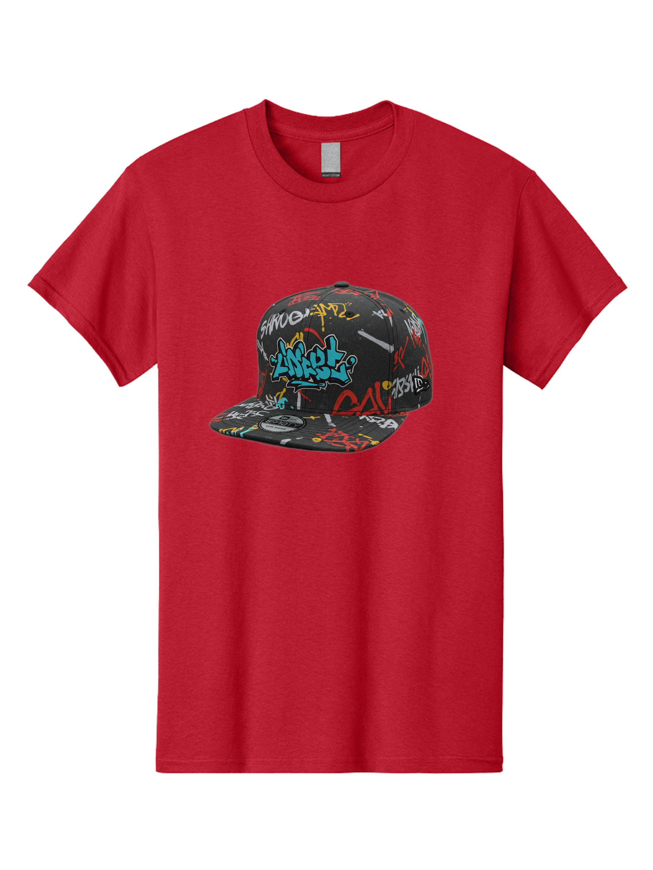 Anarchy-Baseball-Cap Men'S Graphic Tee, 100% Cotton, Comfortable Casual Summer Wear, Machine Washable, Graffiti Art, Streetwear Fashion, Custom Hats, Urban Style, Colorful Designs, Casual Wear, Hip Hop Culture, Snapback Cap, Street Art, Bac585