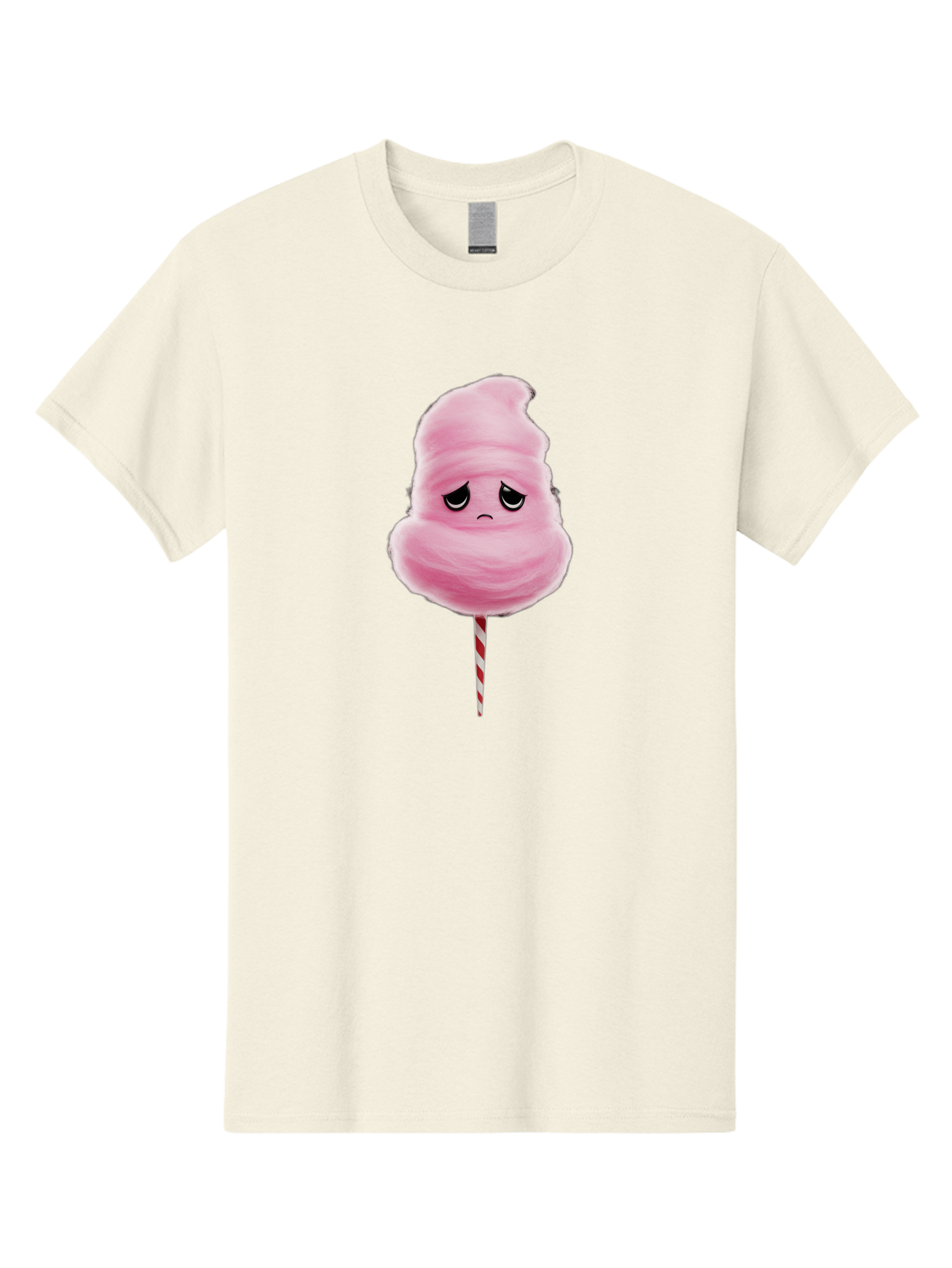 Angry-Cotton-Candy Men'S Graphic Tee, 100% Cotton, Comfortable Casual Summer Wear, Machine Washable, Angry Cotton Candy, Grumpy Face, Sweet Treat, Cartoon Character, Funny Expression, Mad Candy, Fluffy Pink Snack, Fairground Food, Angry Face, Bac586