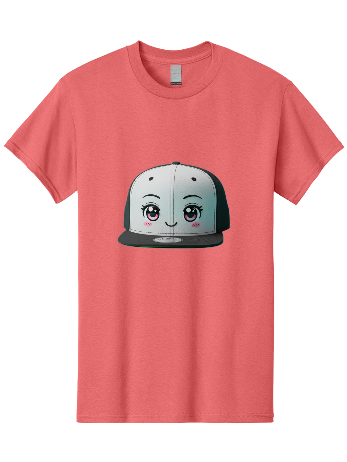 Baseball-Cap Men'S Graphic Tee, 100% Cotton, Comfortable Casual Summer Wear, Machine Washable, Cartoon Snapback Cap, Kawaii Fashion, Cute Hat Design, Playful Eyewear, Trendy Accessories, Streetwear Style, Anime Influence, Fashionable Headwear Bac618