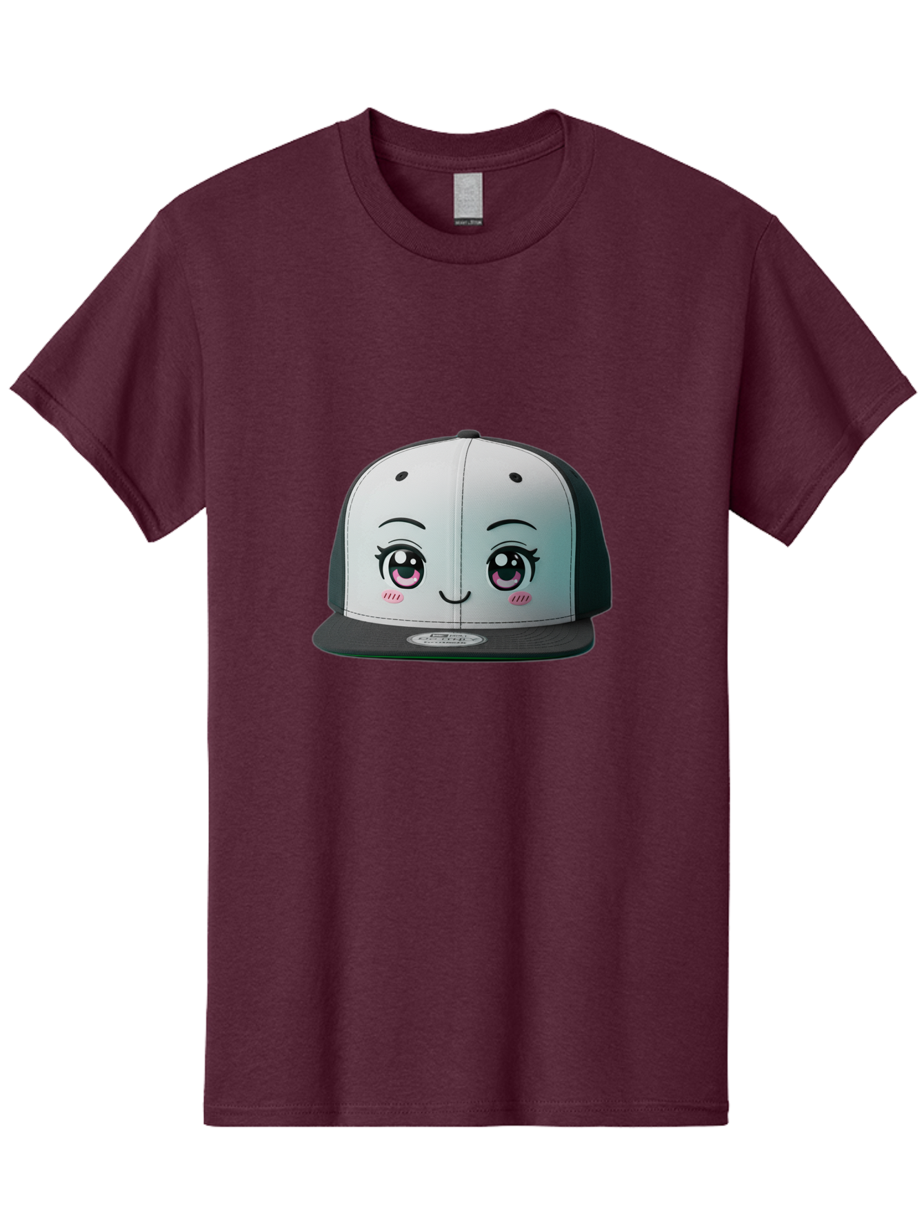 Baseball-Cap Men'S Graphic Tee, 100% Cotton, Comfortable Casual Summer Wear, Machine Washable, Cartoon Snapback Cap, Kawaii Fashion, Cute Hat Design, Playful Eyewear, Trendy Accessories, Streetwear Style, Anime Influence, Fashionable Headwear Bac618