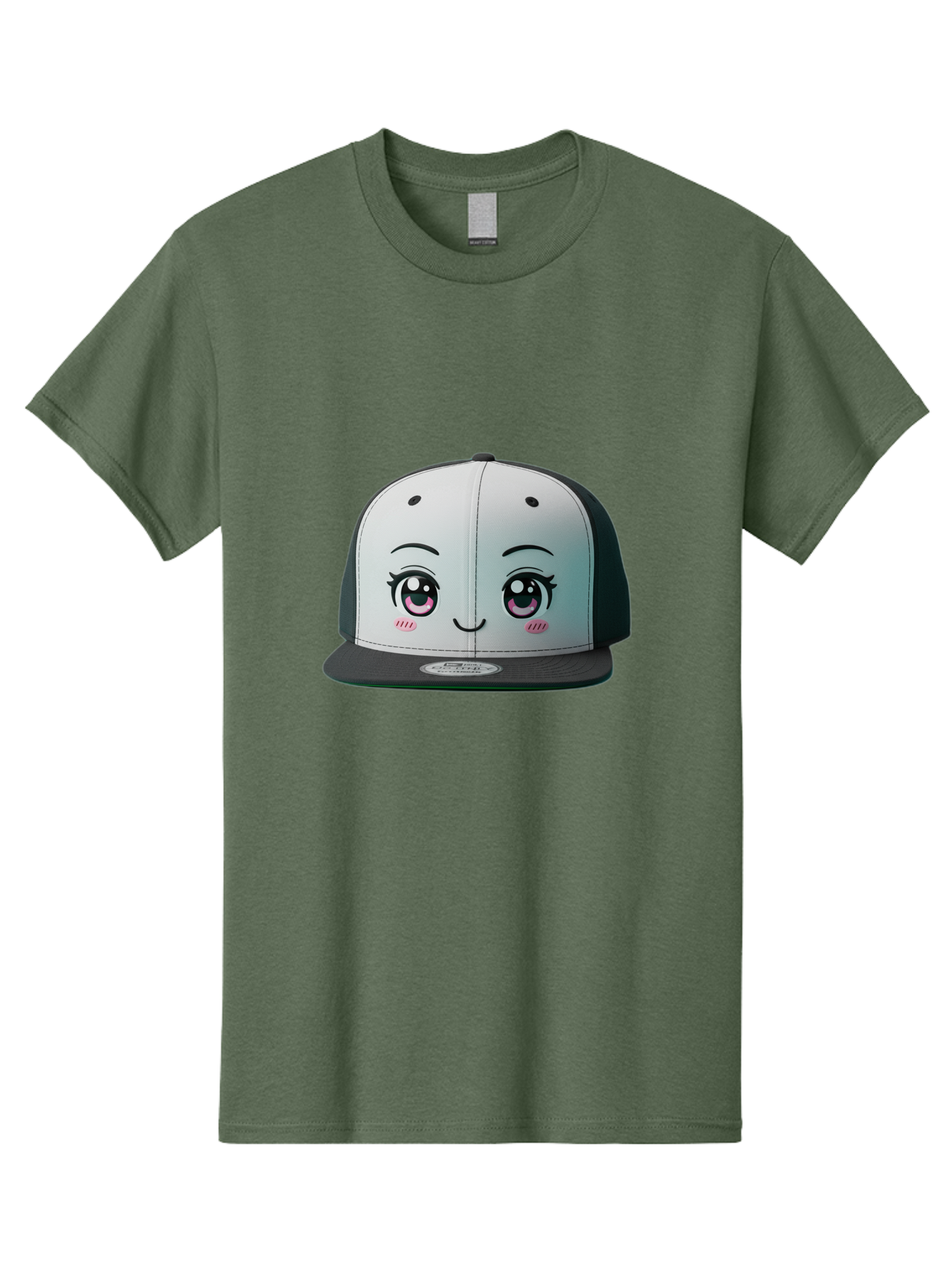Baseball-Cap Men'S Graphic Tee, 100% Cotton, Comfortable Casual Summer Wear, Machine Washable, Cartoon Snapback Cap, Kawaii Fashion, Cute Hat Design, Playful Eyewear, Trendy Accessories, Streetwear Style, Anime Influence, Fashionable Headwear Bac618