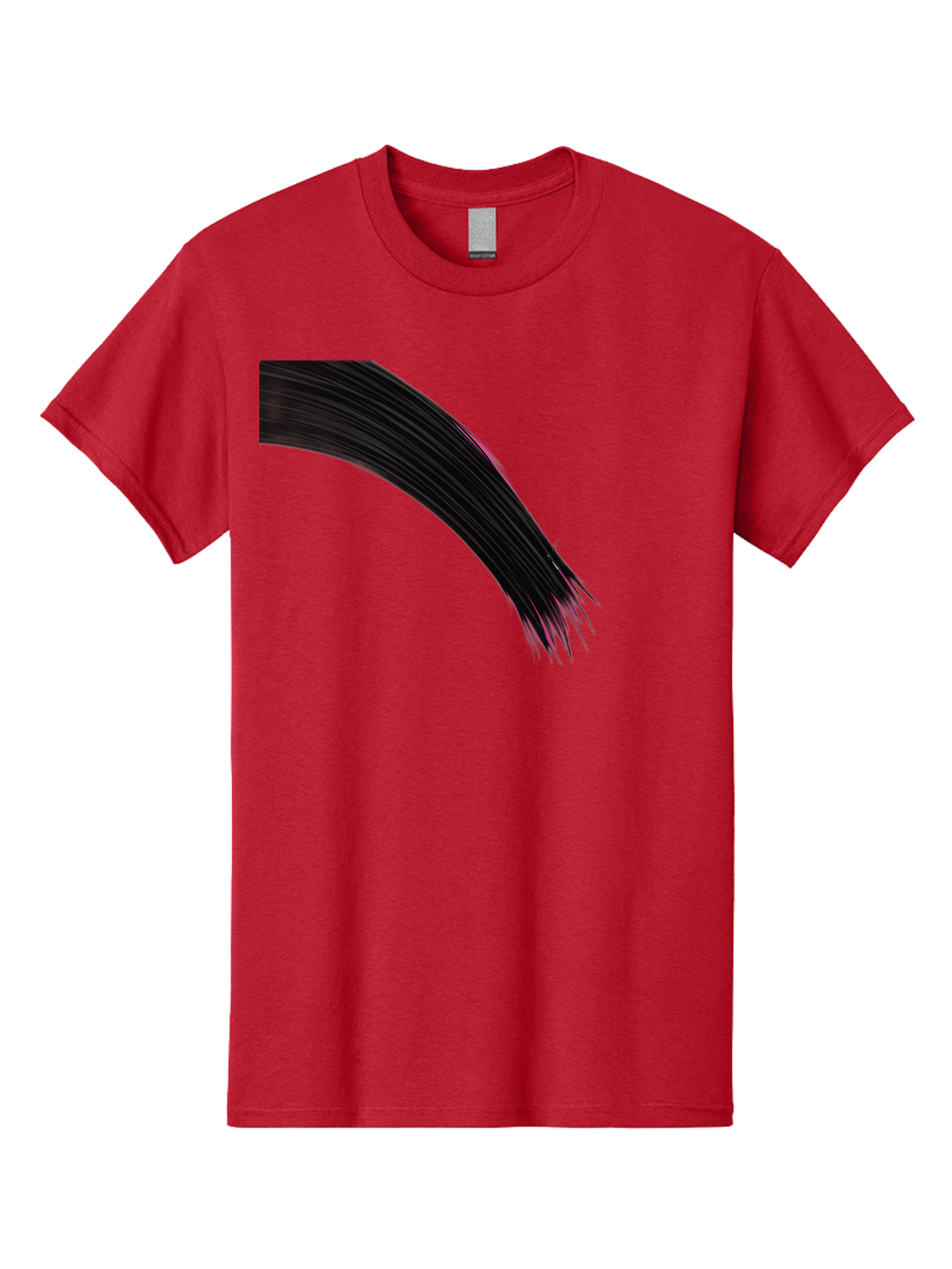 Black-Hair-Strands Men'S Graphic Tee, 100% Cotton, Comfortable Casual Summer Wear, Machine Washable, Black Hair, Hair Extensions, Fine Strands, Pink Highlights, Sleek Texture, Luscious Locks, Hair Styling Bac632