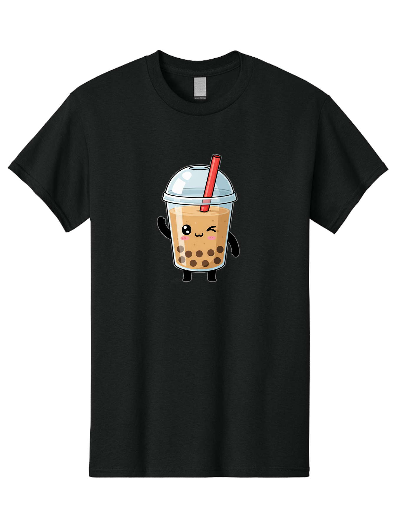 Boba-Tea-14 Men'S Graphic Tee, 100% Cotton, Comfortable Casual Summer Wear, Machine Washable, Cute Boba Tea, Kawaii Boba, Iced Tea, Bubble Tea, Boba Drink, Milk Tea, Cartoon Character, Adorable Beverage, Fun Drink Bac655