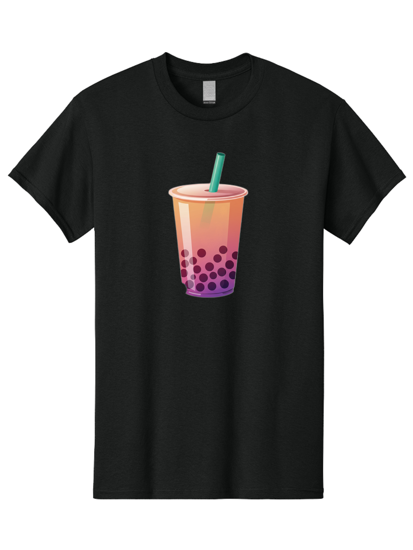 Boba-Tea-3 Men'S Graphic Tee, 100% Cotton, Comfortable Casual Summer Wear, Machine Washable, Bubble Tea, Boba Tea, Pink Tea, Straw, Tapioca Pearls, Milk Tea, Tea Drink, Refreshing Beverage, Sweet Treat Bac661