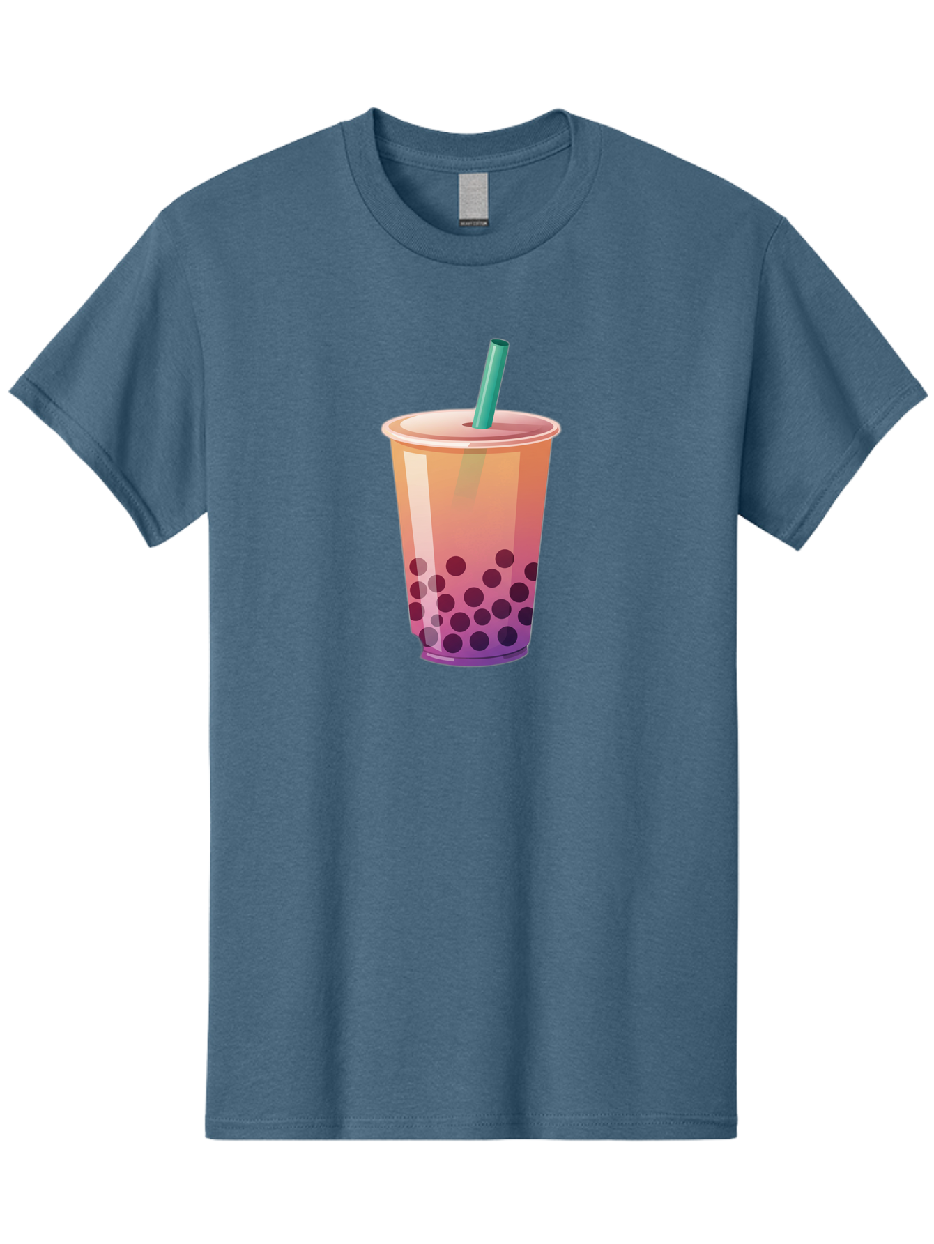 Boba-Tea-3 Men'S Graphic Tee, 100% Cotton, Comfortable Casual Summer Wear, Machine Washable, Bubble Tea, Boba Tea, Pink Tea, Straw, Tapioca Pearls, Milk Tea, Tea Drink, Refreshing Beverage, Sweet Treat Bac661