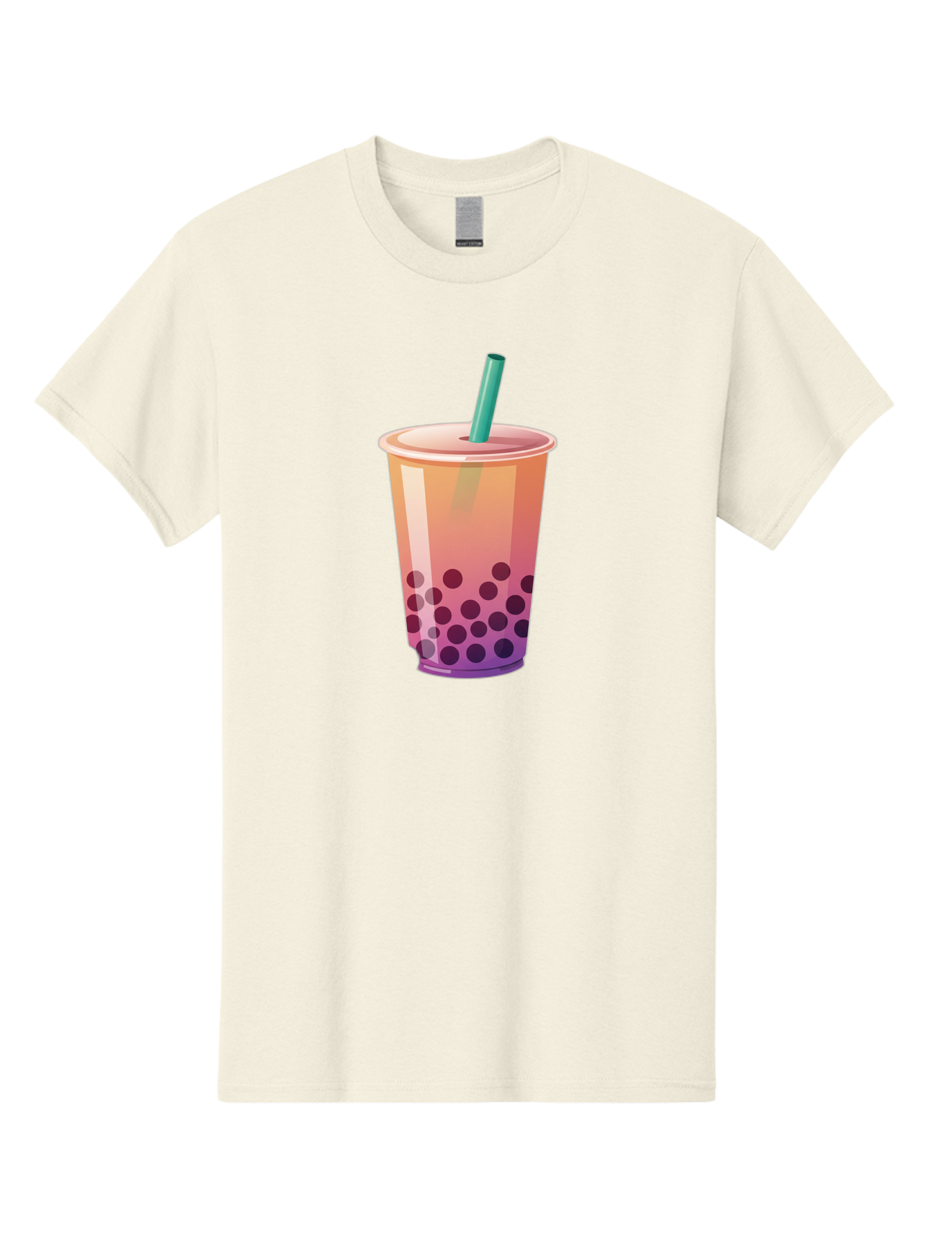 Boba-Tea-3 Men'S Graphic Tee, 100% Cotton, Comfortable Casual Summer Wear, Machine Washable, Bubble Tea, Boba Tea, Pink Tea, Straw, Tapioca Pearls, Milk Tea, Tea Drink, Refreshing Beverage, Sweet Treat Bac661