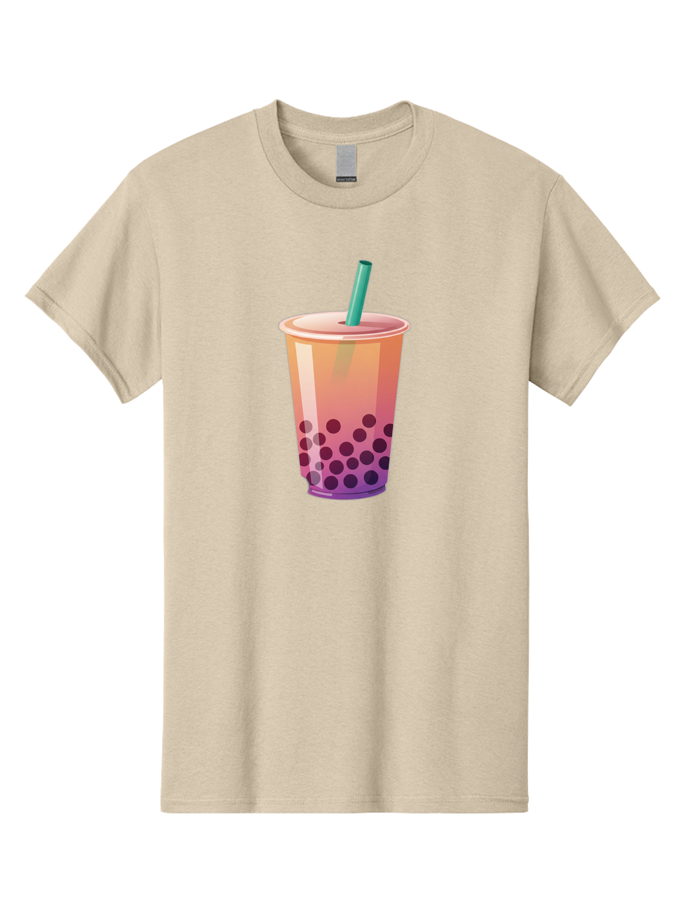 Boba-Tea-3 Men'S Graphic Tee, 100% Cotton, Comfortable Casual Summer Wear, Machine Washable, Bubble Tea, Boba Tea, Pink Tea, Straw, Tapioca Pearls, Milk Tea, Tea Drink, Refreshing Beverage, Sweet Treat Bac661