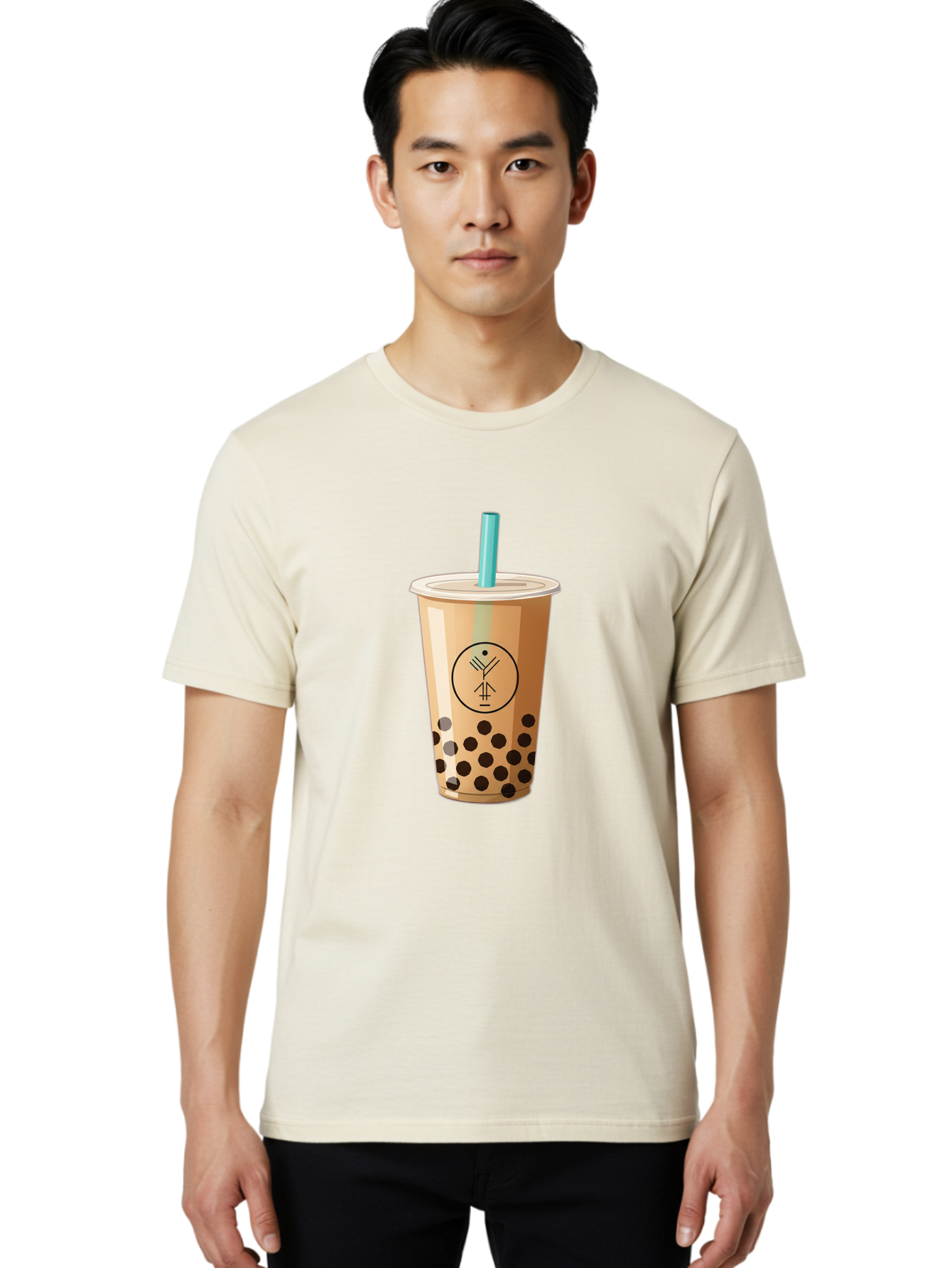 Boba-Tea-5 Men'S Graphic Tee, 100% Cotton, Comfortable Casual Summer Wear, Machine Washable, Milk Tea, Boba Drink, Bubble Tea, Tea With Tapioca Pearls, Cold Beverage, Refreshing Drink, Asian-Inspired, Trendy Drink, Iced Tea, Creamy Texture, Bac663