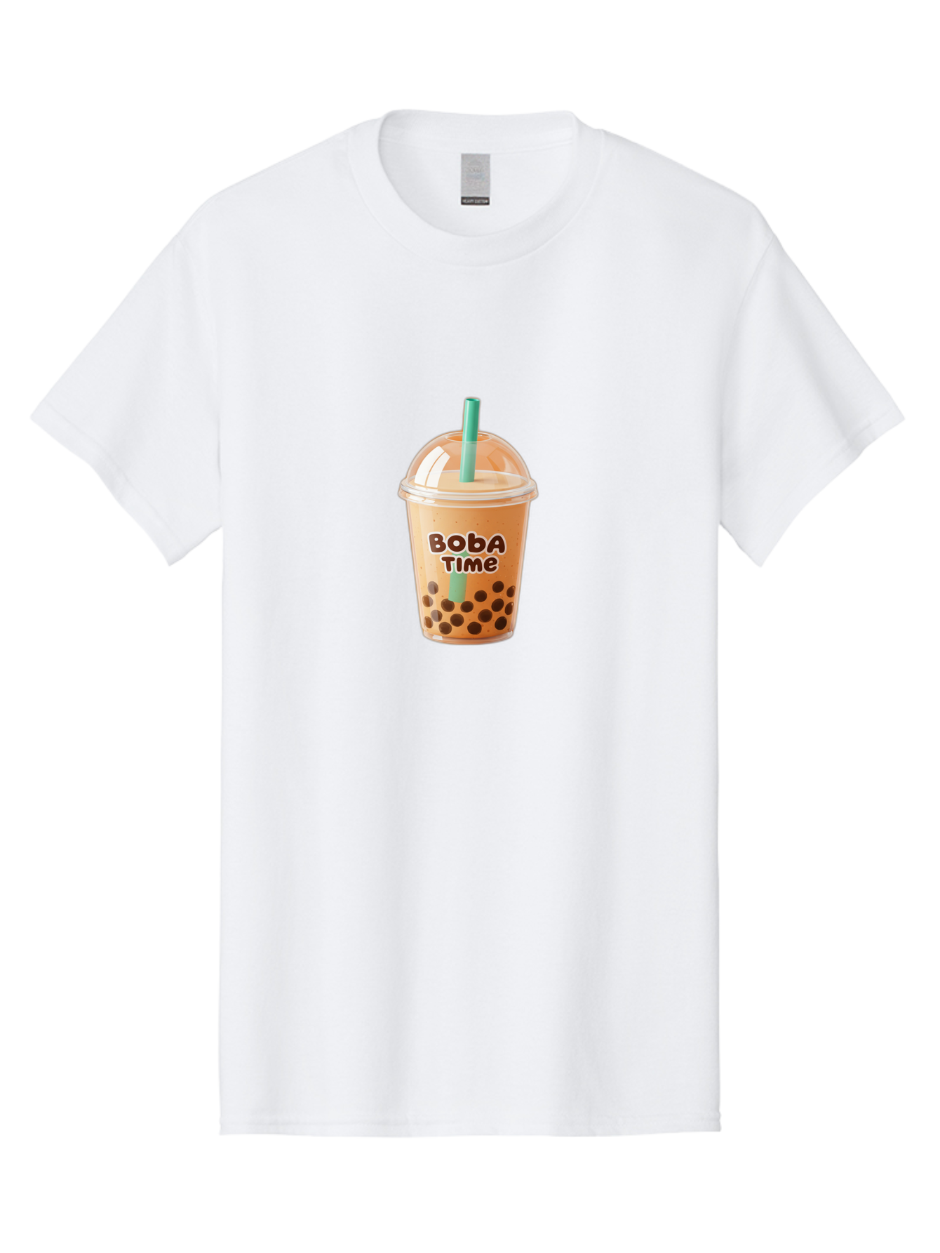 Boba-Time Men'S Graphic Tee, 100% Cotton, Comfortable Casual Summer Wear, Machine Washable, Boba Tea, Bubble Tea, Milk Tea, Tapioca Pearls, Tea Drink, Boba Time, Tea Culture, Milk Tea Lover, Boba Drink, Tea Time, Bubble Tea Lover Bac674