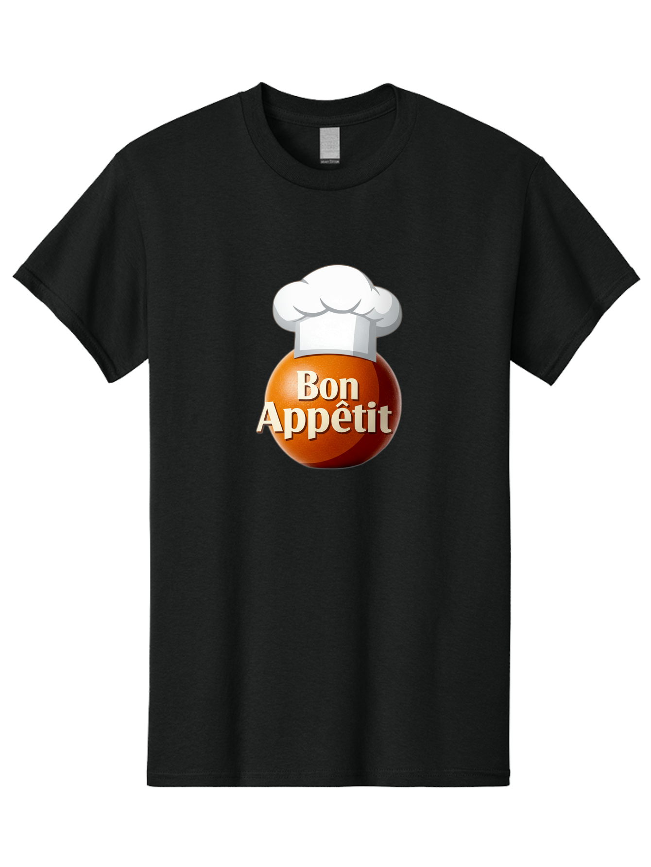Bon-Appetit-1 Men'S Graphic Tee, 100% Cotton, Comfortable Casual Summer Wear, Machine Washable, Bon Appetit, Chef Hat, Cooking, Cuisine, Culinary Arts, Chef'S Hat, Gourmet, Fine Dining, Restaurant, Culinary Delights, Foodie, Epicure Bac676