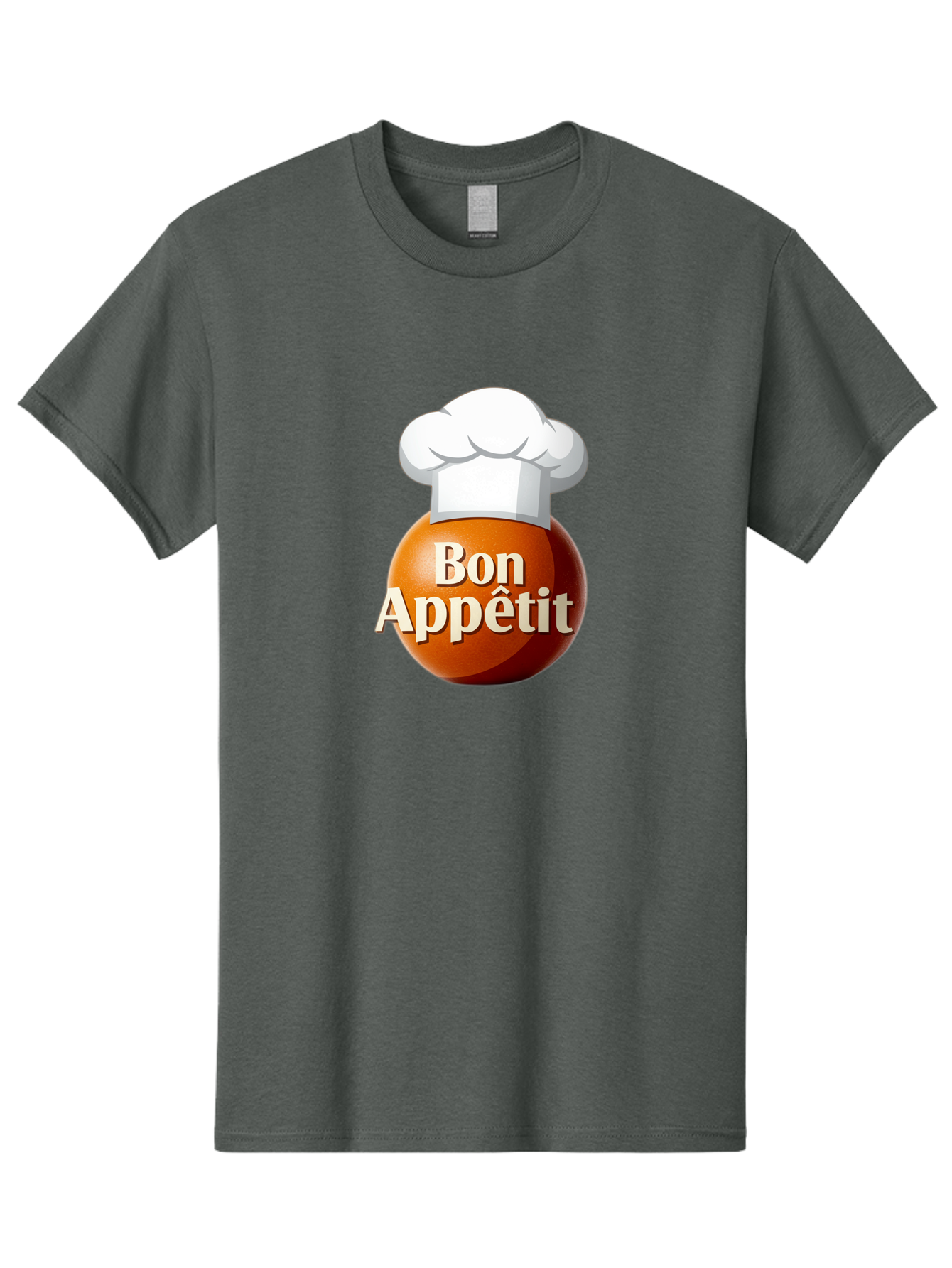 Bon-Appetit-1 Men'S Graphic Tee, 100% Cotton, Comfortable Casual Summer Wear, Machine Washable, Bon Appetit, Chef Hat, Cooking, Cuisine, Culinary Arts, Chef'S Hat, Gourmet, Fine Dining, Restaurant, Culinary Delights, Foodie, Epicure Bac676