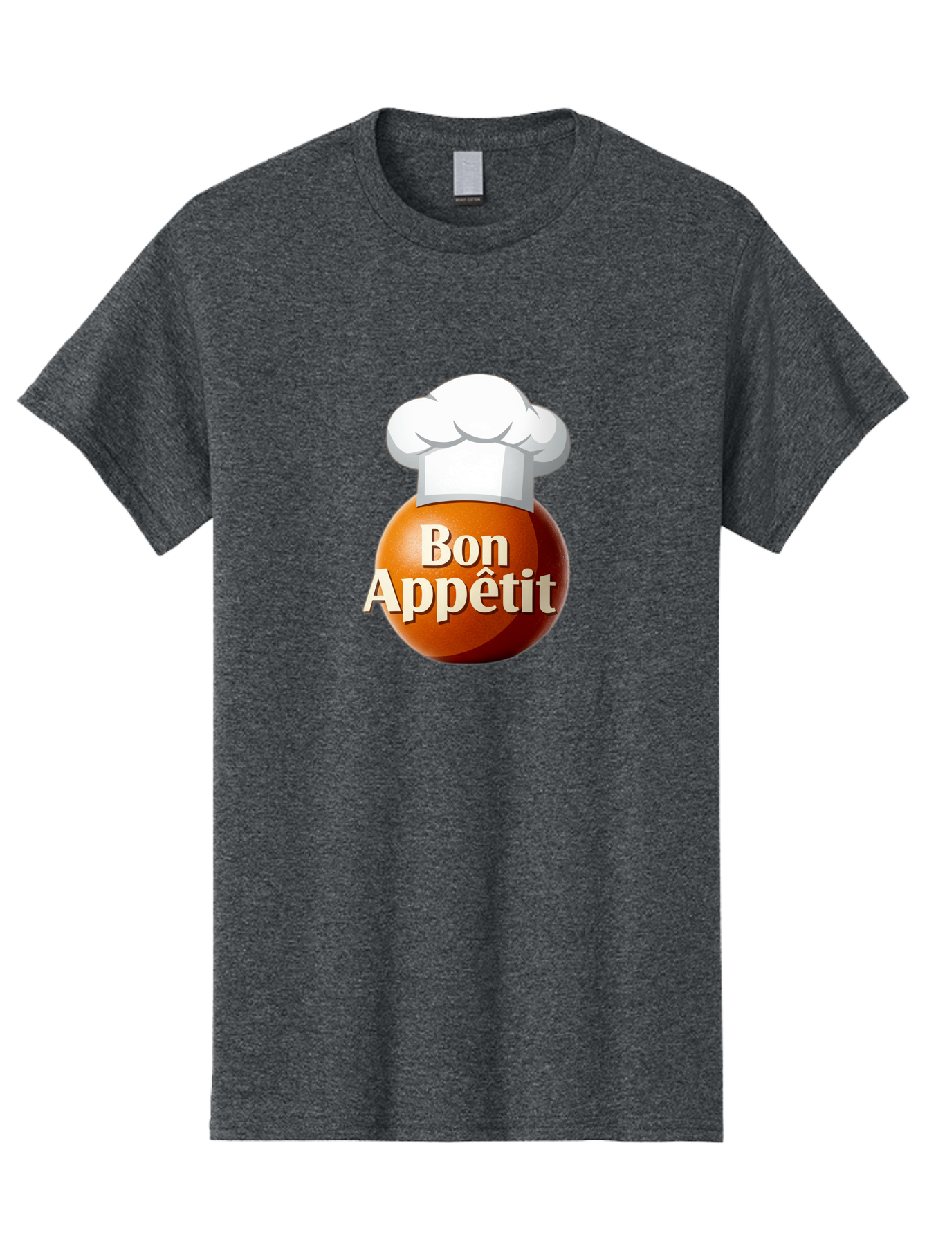 Bon-Appetit-1 Men'S Graphic Tee, 100% Cotton, Comfortable Casual Summer Wear, Machine Washable, Bon Appetit, Chef Hat, Cooking, Cuisine, Culinary Arts, Chef'S Hat, Gourmet, Fine Dining, Restaurant, Culinary Delights, Foodie, Epicure Bac676