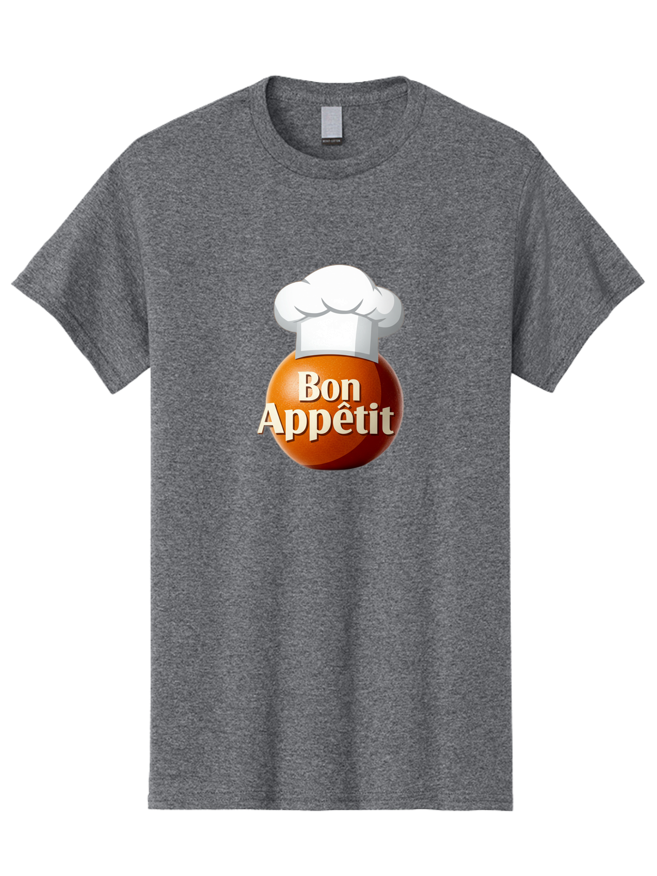 Bon-Appetit-1 Men'S Graphic Tee, 100% Cotton, Comfortable Casual Summer Wear, Machine Washable, Bon Appetit, Chef Hat, Cooking, Cuisine, Culinary Arts, Chef'S Hat, Gourmet, Fine Dining, Restaurant, Culinary Delights, Foodie, Epicure Bac676