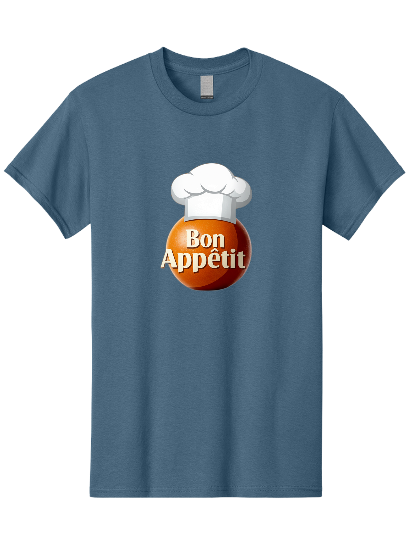 Bon-Appetit-1 Men'S Graphic Tee, 100% Cotton, Comfortable Casual Summer Wear, Machine Washable, Bon Appetit, Chef Hat, Cooking, Cuisine, Culinary Arts, Chef'S Hat, Gourmet, Fine Dining, Restaurant, Culinary Delights, Foodie, Epicure Bac676