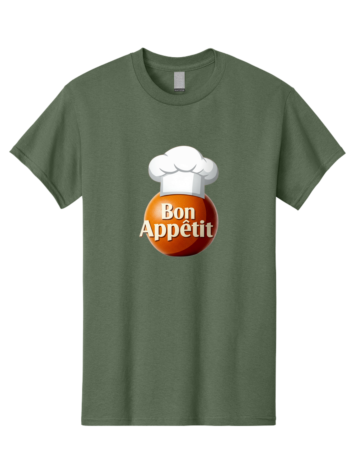 Bon-Appetit-1 Men'S Graphic Tee, 100% Cotton, Comfortable Casual Summer Wear, Machine Washable, Bon Appetit, Chef Hat, Cooking, Cuisine, Culinary Arts, Chef'S Hat, Gourmet, Fine Dining, Restaurant, Culinary Delights, Foodie, Epicure Bac676