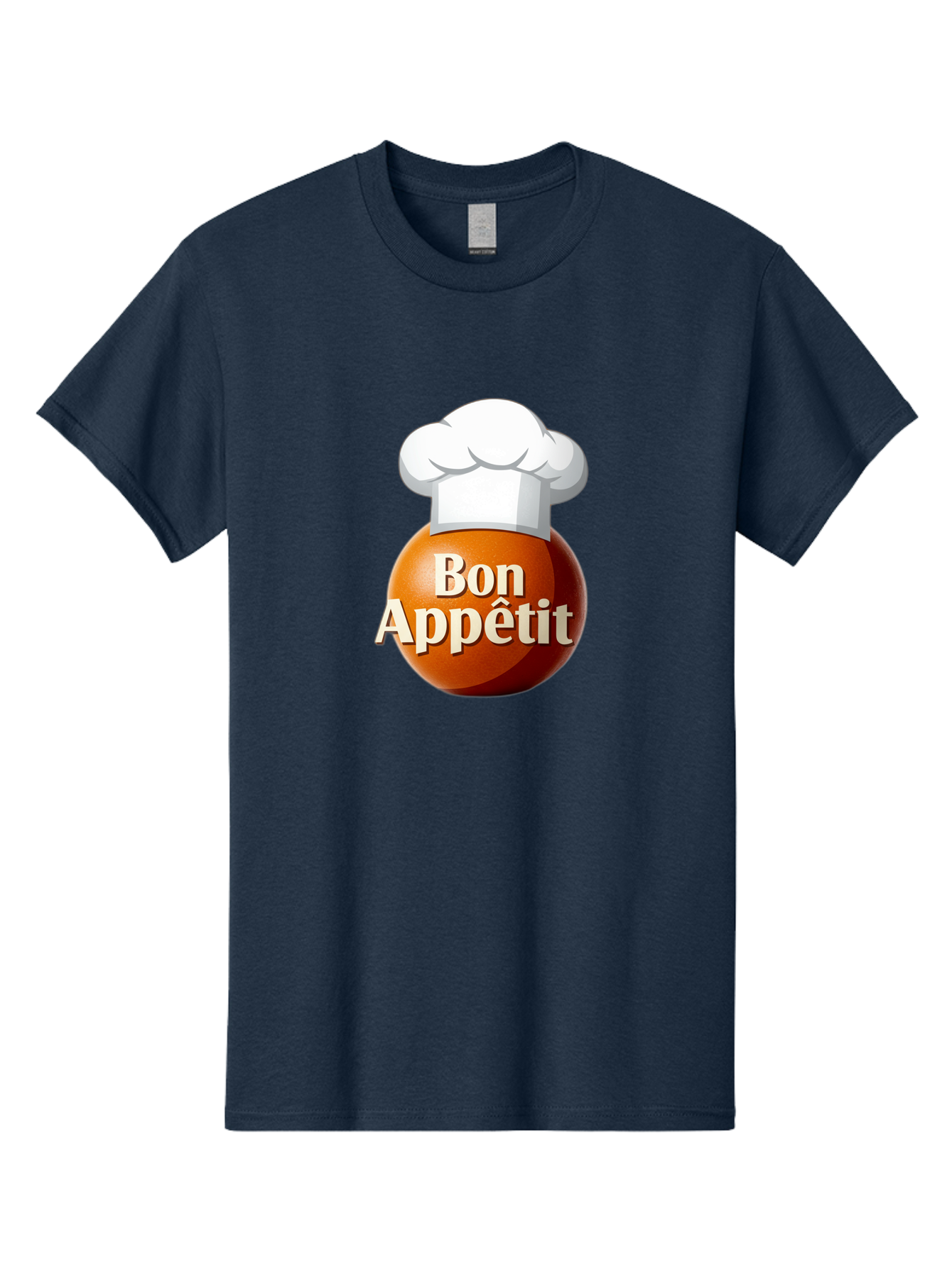 Bon-Appetit-1 Men'S Graphic Tee, 100% Cotton, Comfortable Casual Summer Wear, Machine Washable, Bon Appetit, Chef Hat, Cooking, Cuisine, Culinary Arts, Chef'S Hat, Gourmet, Fine Dining, Restaurant, Culinary Delights, Foodie, Epicure Bac676