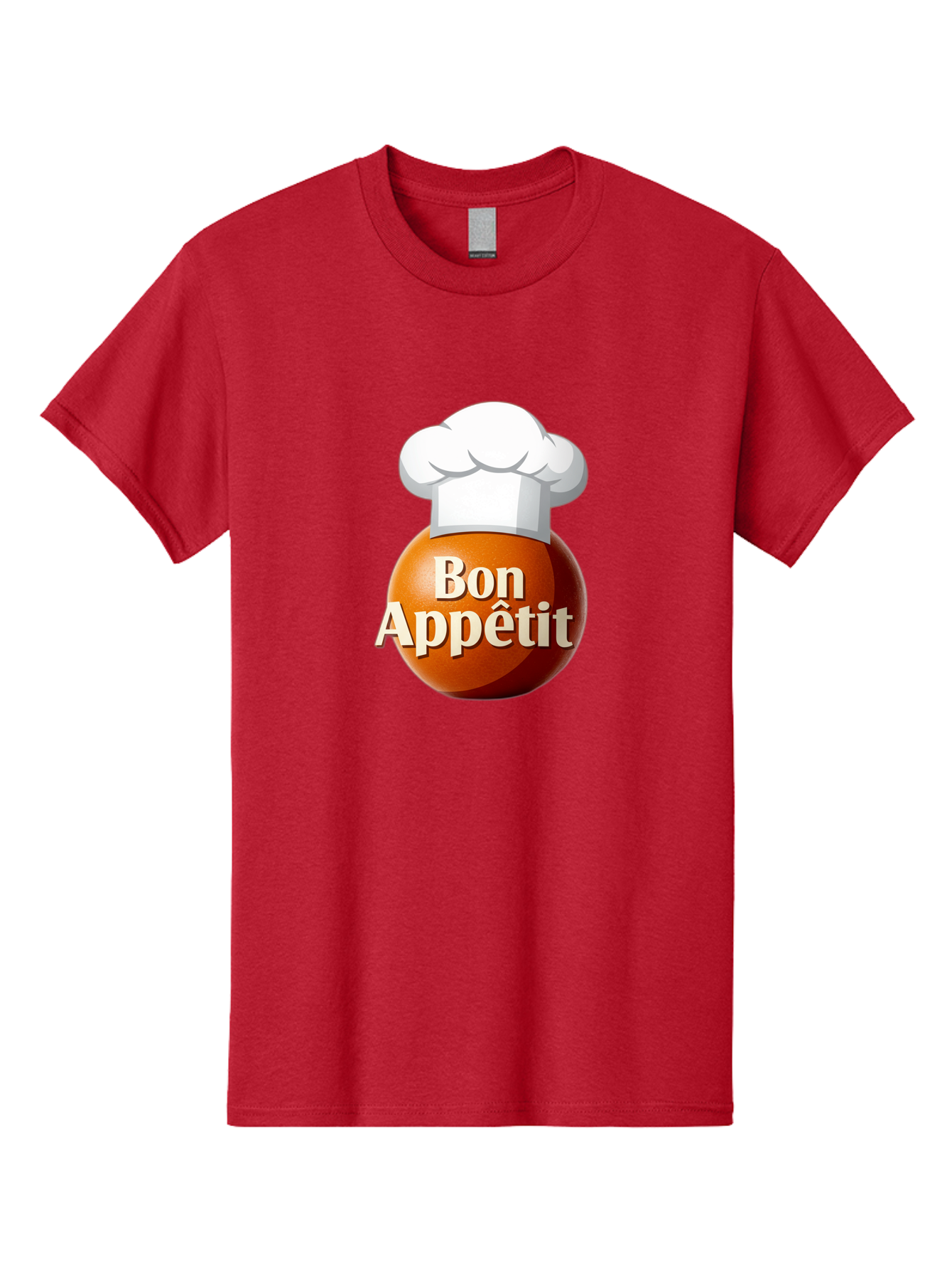 Bon-Appetit-1 Men'S Graphic Tee, 100% Cotton, Comfortable Casual Summer Wear, Machine Washable, Bon Appetit, Chef Hat, Cooking, Cuisine, Culinary Arts, Chef'S Hat, Gourmet, Fine Dining, Restaurant, Culinary Delights, Foodie, Epicure Bac676