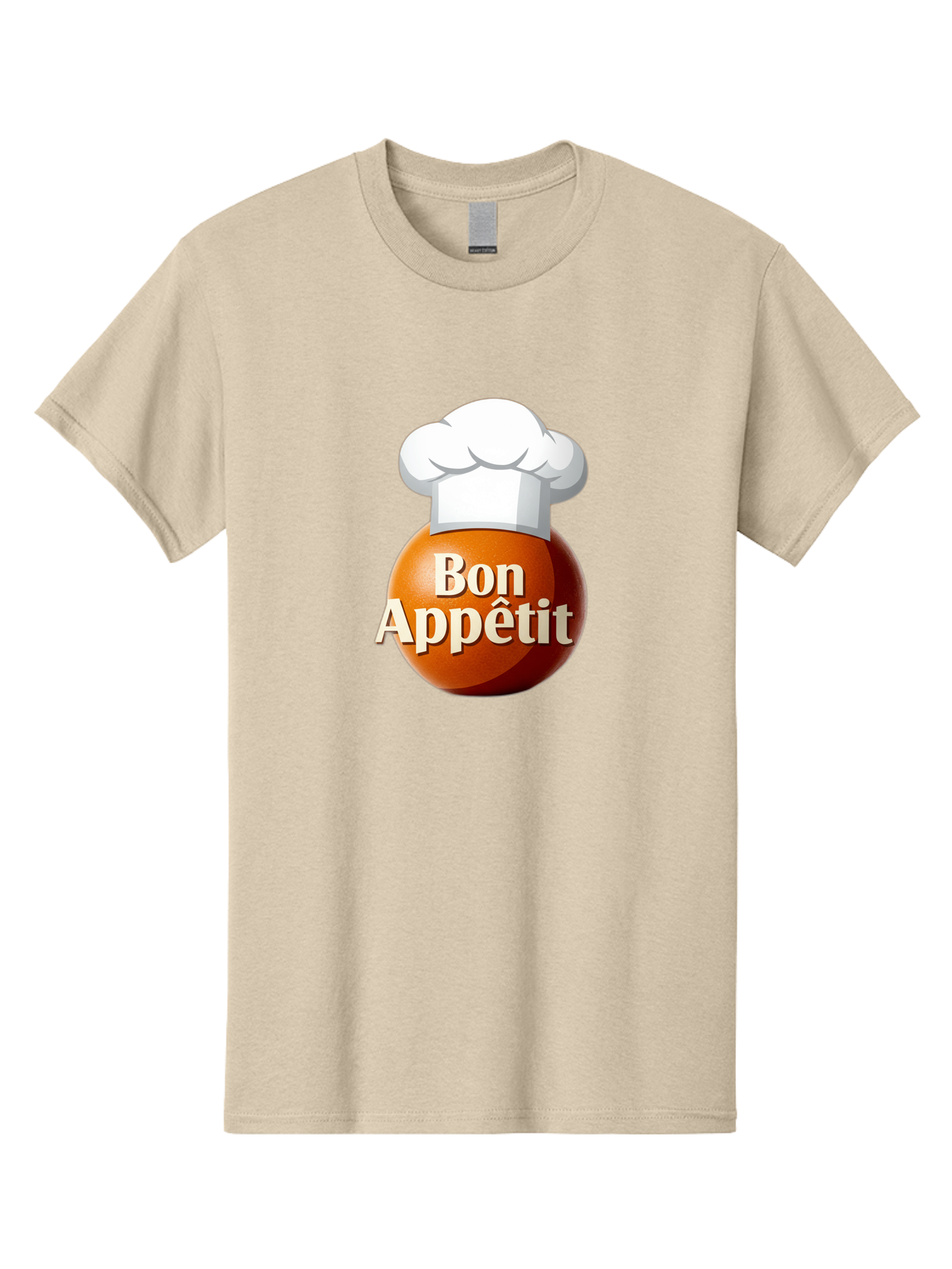 Bon-Appetit-1 Men'S Graphic Tee, 100% Cotton, Comfortable Casual Summer Wear, Machine Washable, Bon Appetit, Chef Hat, Cooking, Cuisine, Culinary Arts, Chef'S Hat, Gourmet, Fine Dining, Restaurant, Culinary Delights, Foodie, Epicure Bac676