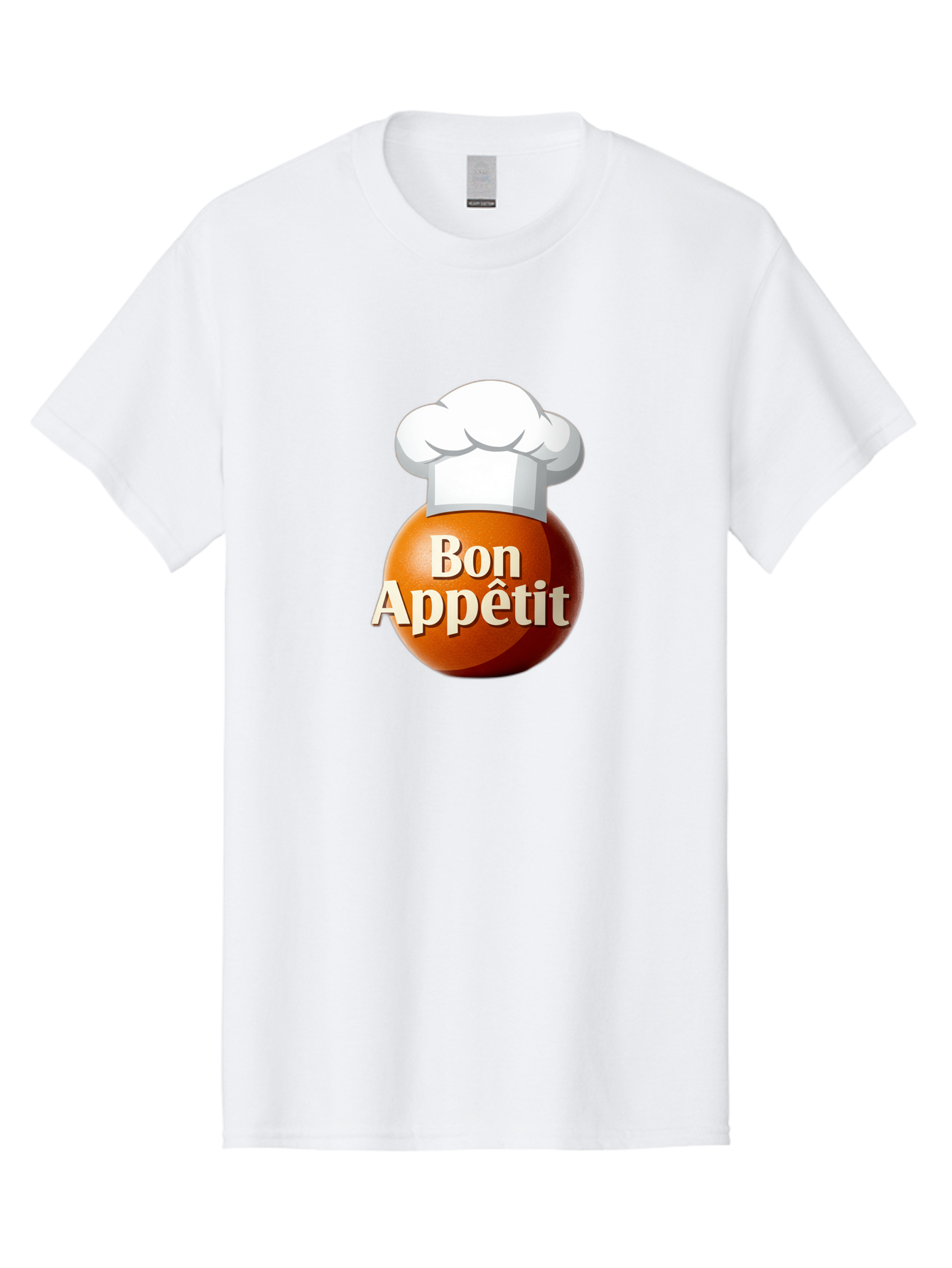 Bon-Appetit-1 Men'S Graphic Tee, 100% Cotton, Comfortable Casual Summer Wear, Machine Washable, Bon Appetit, Chef Hat, Cooking, Cuisine, Culinary Arts, Chef'S Hat, Gourmet, Fine Dining, Restaurant, Culinary Delights, Foodie, Epicure Bac676