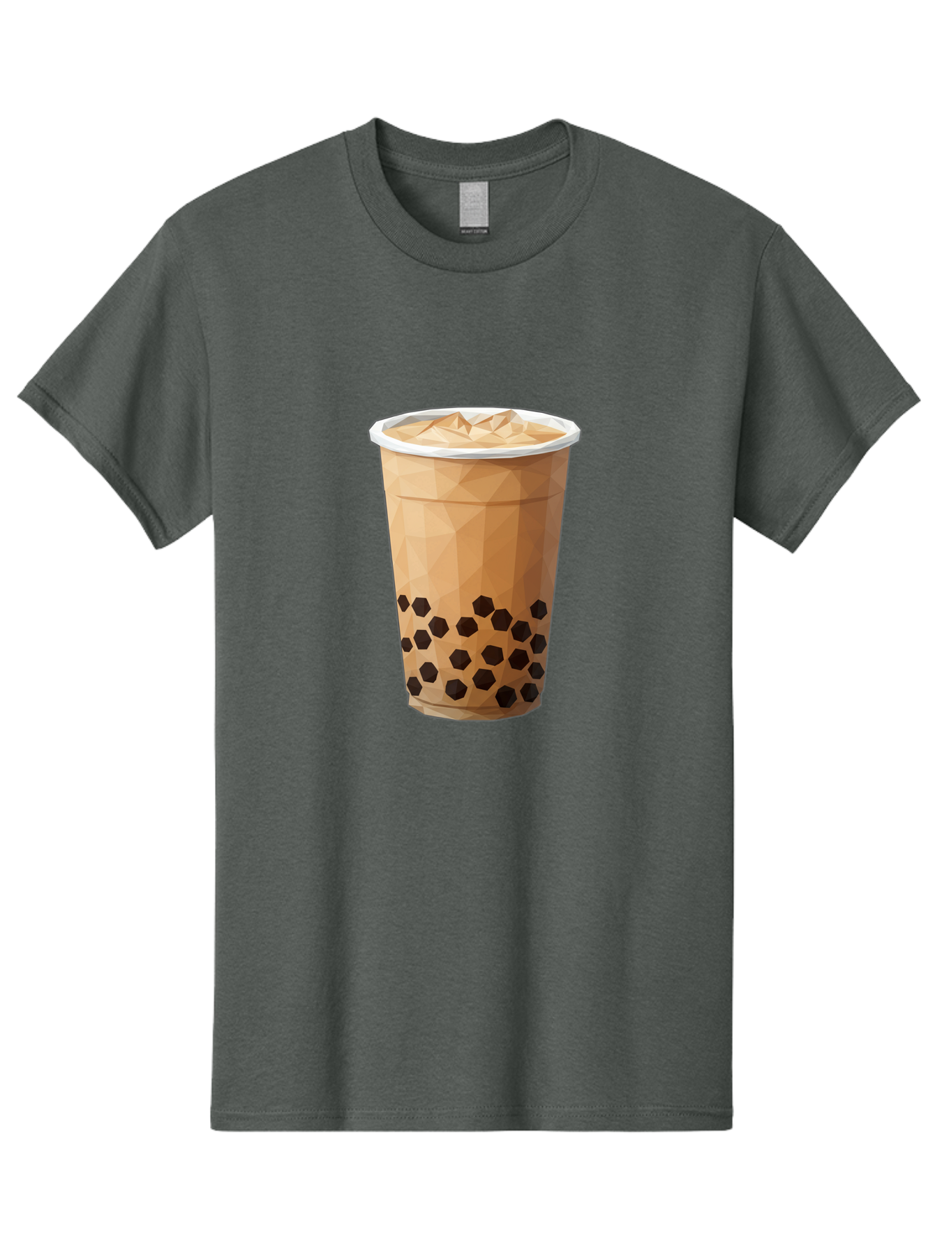Bubble-Milk-Tea-1 Men'S Graphic Tee, 100% Cotton, Comfortable Casual Summer Wear, Machine Washable, Boba Tea, Milk Tea, Bubble Tea, Drink, Beverage, Iced Tea, Tapioca Pearls, Brown Sugar, Coffee Shop, Cafe Culture, Refreshing Drink, Cold Brew Bac683