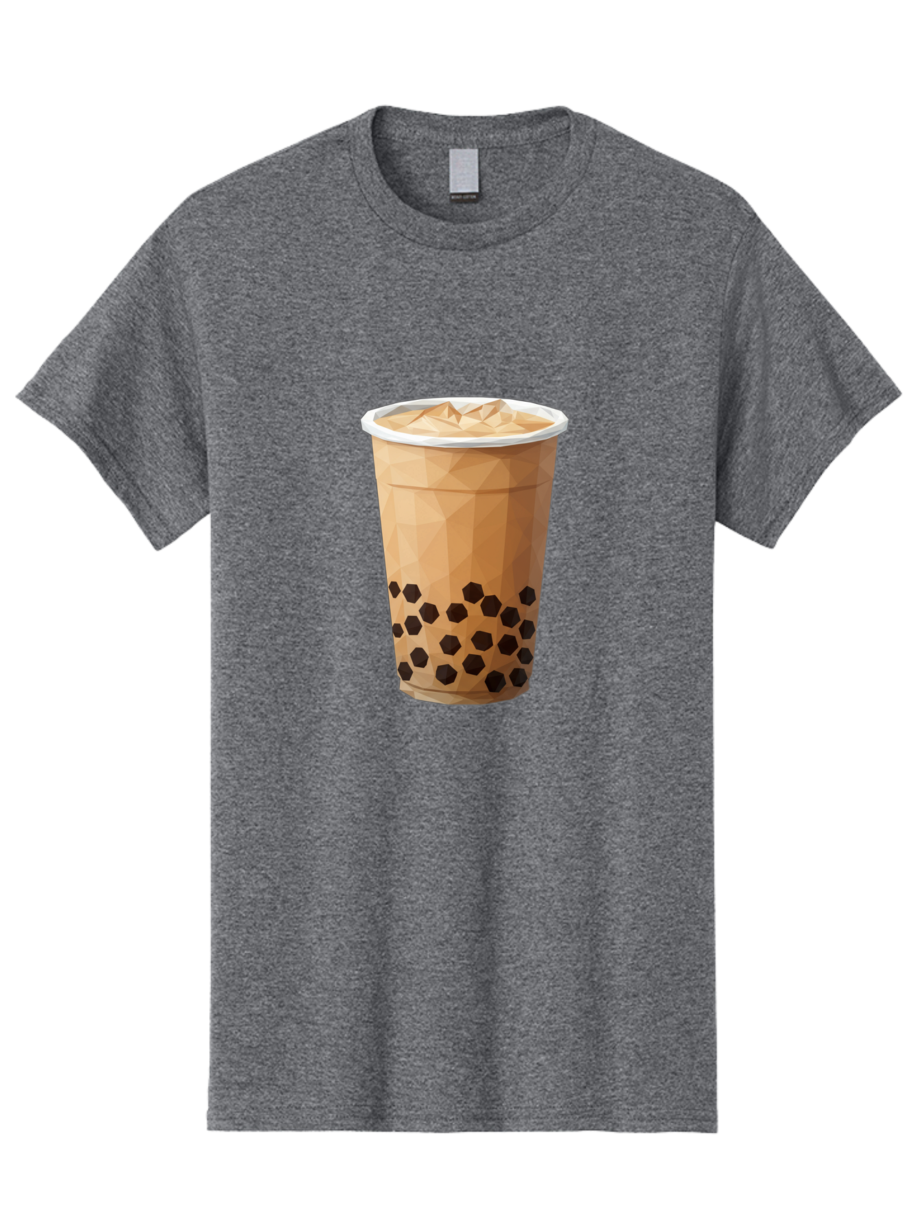 Bubble-Milk-Tea-1 Men'S Graphic Tee, 100% Cotton, Comfortable Casual Summer Wear, Machine Washable, Boba Tea, Milk Tea, Bubble Tea, Drink, Beverage, Iced Tea, Tapioca Pearls, Brown Sugar, Coffee Shop, Cafe Culture, Refreshing Drink, Cold Brew Bac683