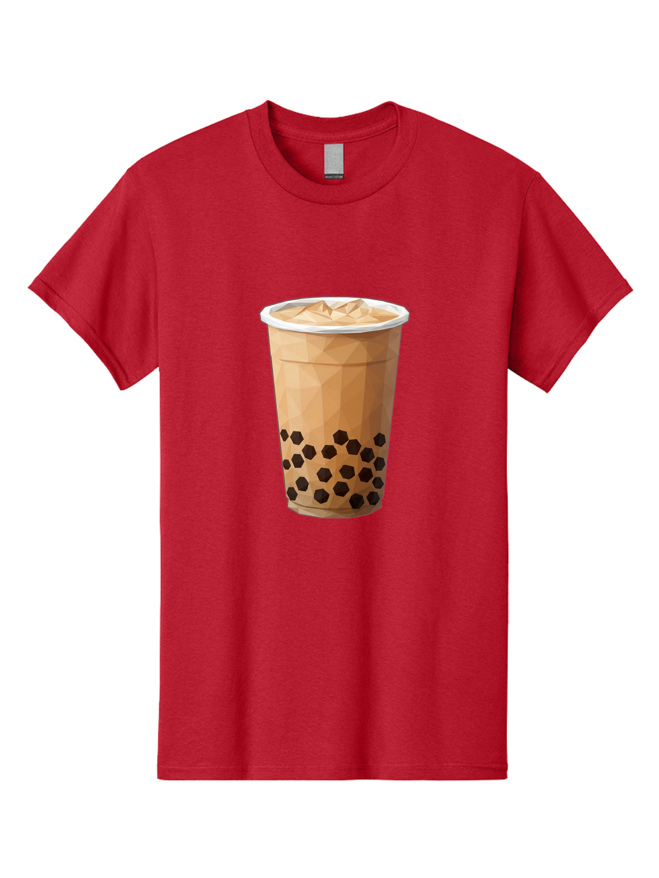 Bubble-Milk-Tea-1 Men'S Graphic Tee, 100% Cotton, Comfortable Casual Summer Wear, Machine Washable, Boba Tea, Milk Tea, Bubble Tea, Drink, Beverage, Iced Tea, Tapioca Pearls, Brown Sugar, Coffee Shop, Cafe Culture, Refreshing Drink, Cold Brew Bac683