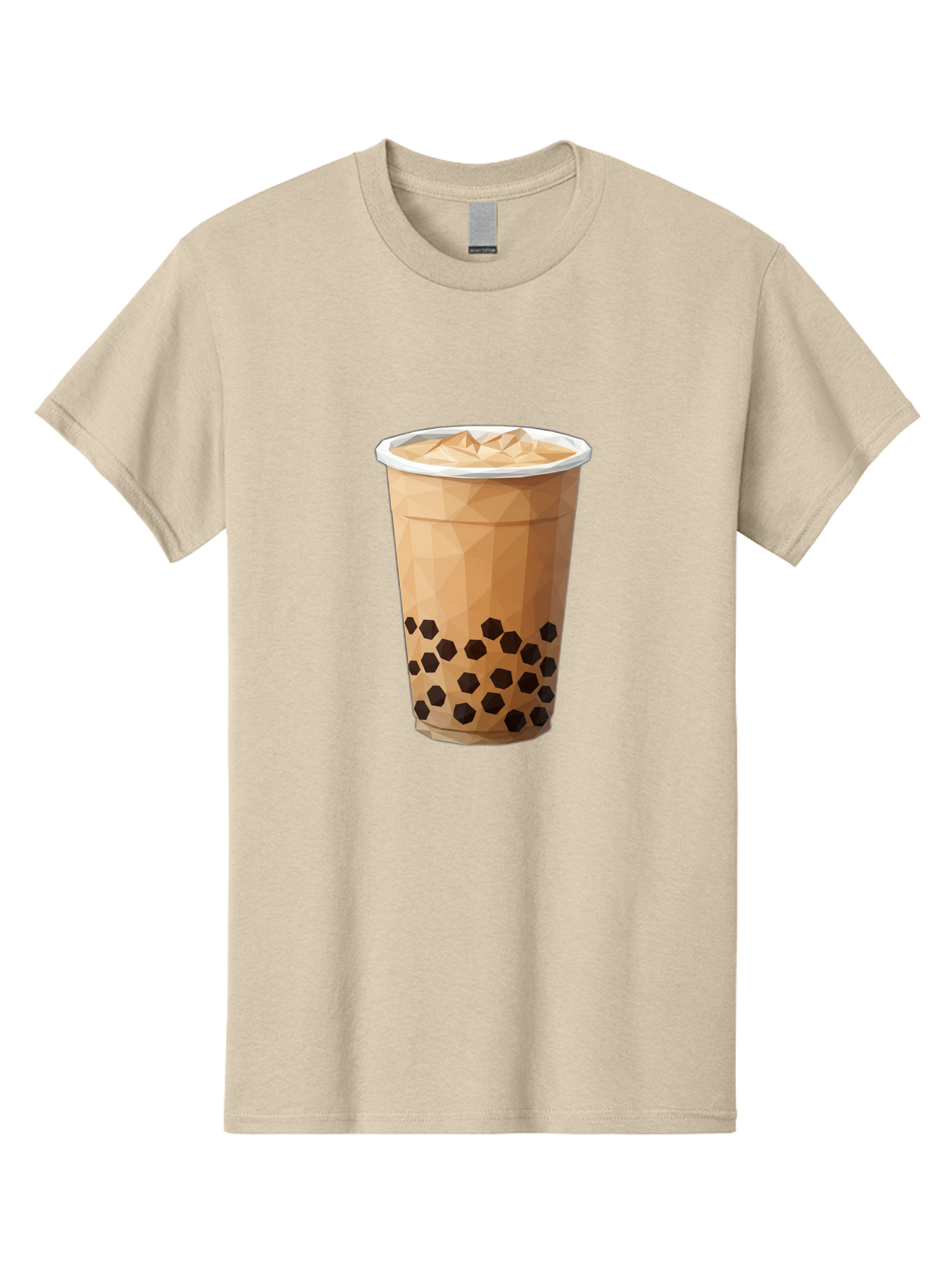 Bubble-Milk-Tea-1 Men'S Graphic Tee, 100% Cotton, Comfortable Casual Summer Wear, Machine Washable, Boba Tea, Milk Tea, Bubble Tea, Drink, Beverage, Iced Tea, Tapioca Pearls, Brown Sugar, Coffee Shop, Cafe Culture, Refreshing Drink, Cold Brew Bac683