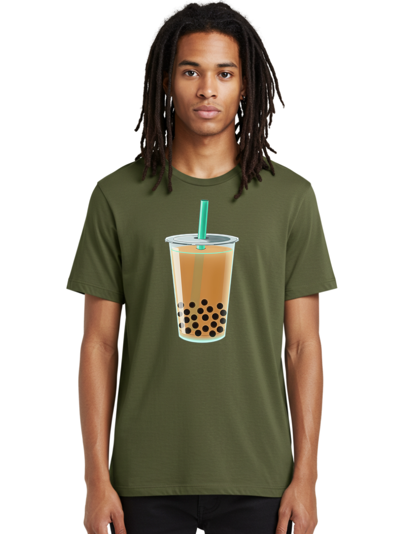 Bubble-Tea-10 Men'S Graphic Tee, 100% Cotton, Comfortable Casual Summer Wear, Machine Washable, Bubble Tea, Boba Drink, Milk Tea, Tapioca Pearls, Refreshing Beverage, Cold Drink, Tea Time, Trendy Drink, Iced Tea Bac690