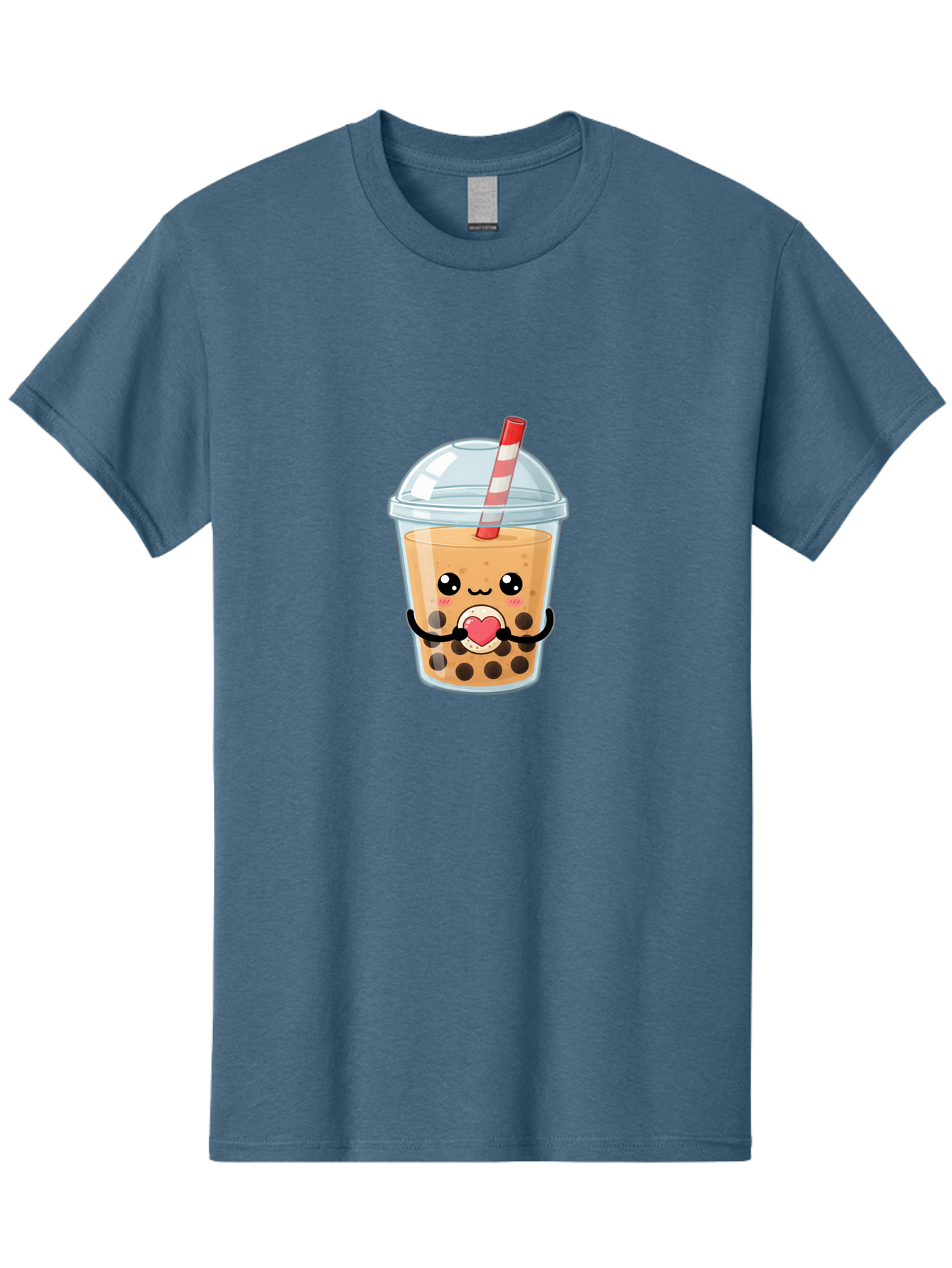 Bubble-Tea-13 Men'S Graphic Tee, 100% Cotton, Comfortable Casual Summer Wear, Machine Washable, Bubble Tea, Boba Drink, Cartoon Beverage, Cute Straw, Kawaii Culture, Heart Symbol, Playful Design, Refreshing Drink, Milk Tea, Tea Lover Bac693