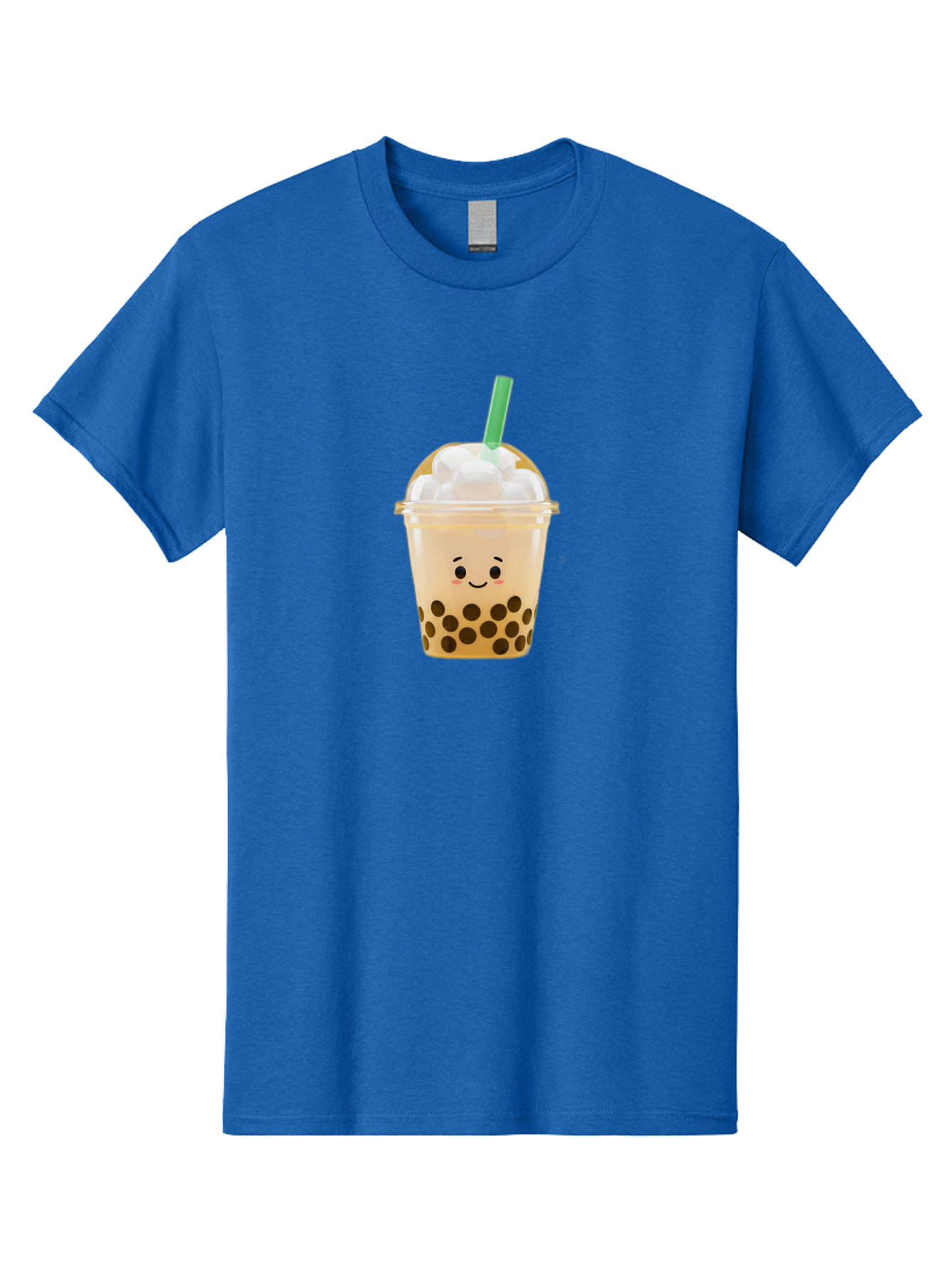 Bubble-Tea-15 Men'S Graphic Tee, 100% Cotton, Comfortable Casual Summer Wear, Machine Washable, Bubble Tea, Boba Drink, Milk Tea, Tapioca Pearls, Whipped Cream, Straw, Kawaii, Cute, Cartoon, Smiling Face, Adorable, Fun, Tasty, Refreshing, Bac695