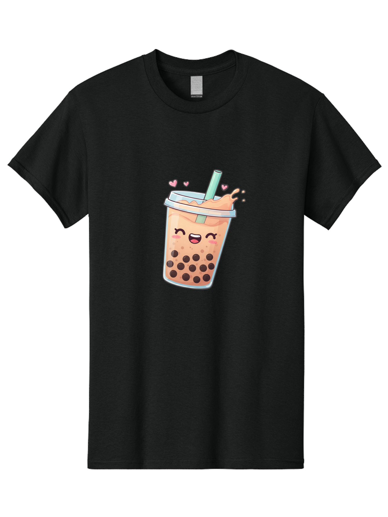Bubble-Tea-16 Men'S Graphic Tee, 100% Cotton, Comfortable Casual Summer Wear, Machine Washable, Boba Tea, Bubble Tea, Kawaii Drink, Cute Cartoon Beverage, Tea With Boba, Smiling Milk Tea, Adorable Drink, Tea Lover, Boba Love, Refreshing Drink Bac696