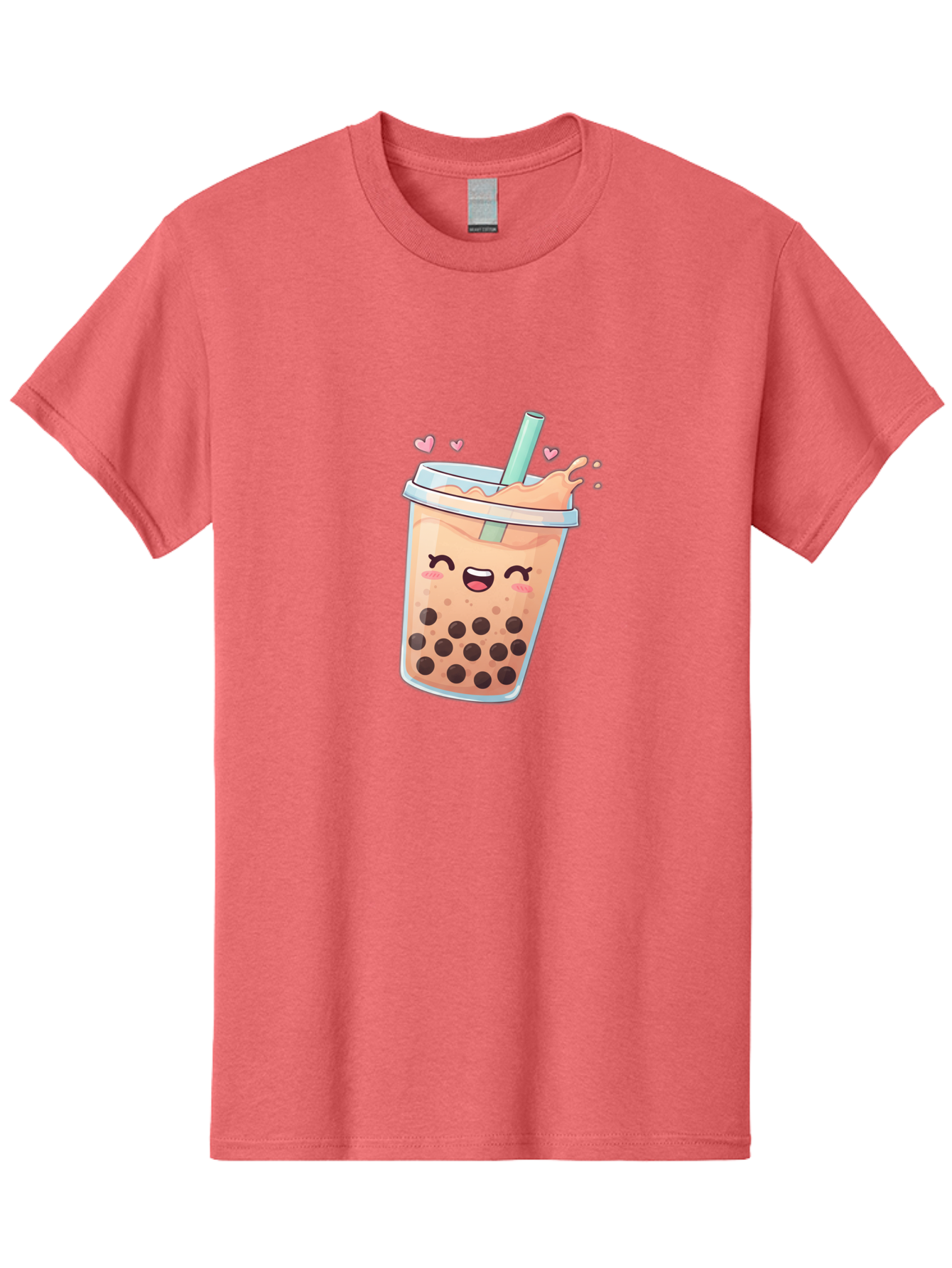 Bubble-Tea-16 Men'S Graphic Tee, 100% Cotton, Comfortable Casual Summer Wear, Machine Washable, Boba Tea, Bubble Tea, Kawaii Drink, Cute Cartoon Beverage, Tea With Boba, Smiling Milk Tea, Adorable Drink, Tea Lover, Boba Love, Refreshing Drink Bac696