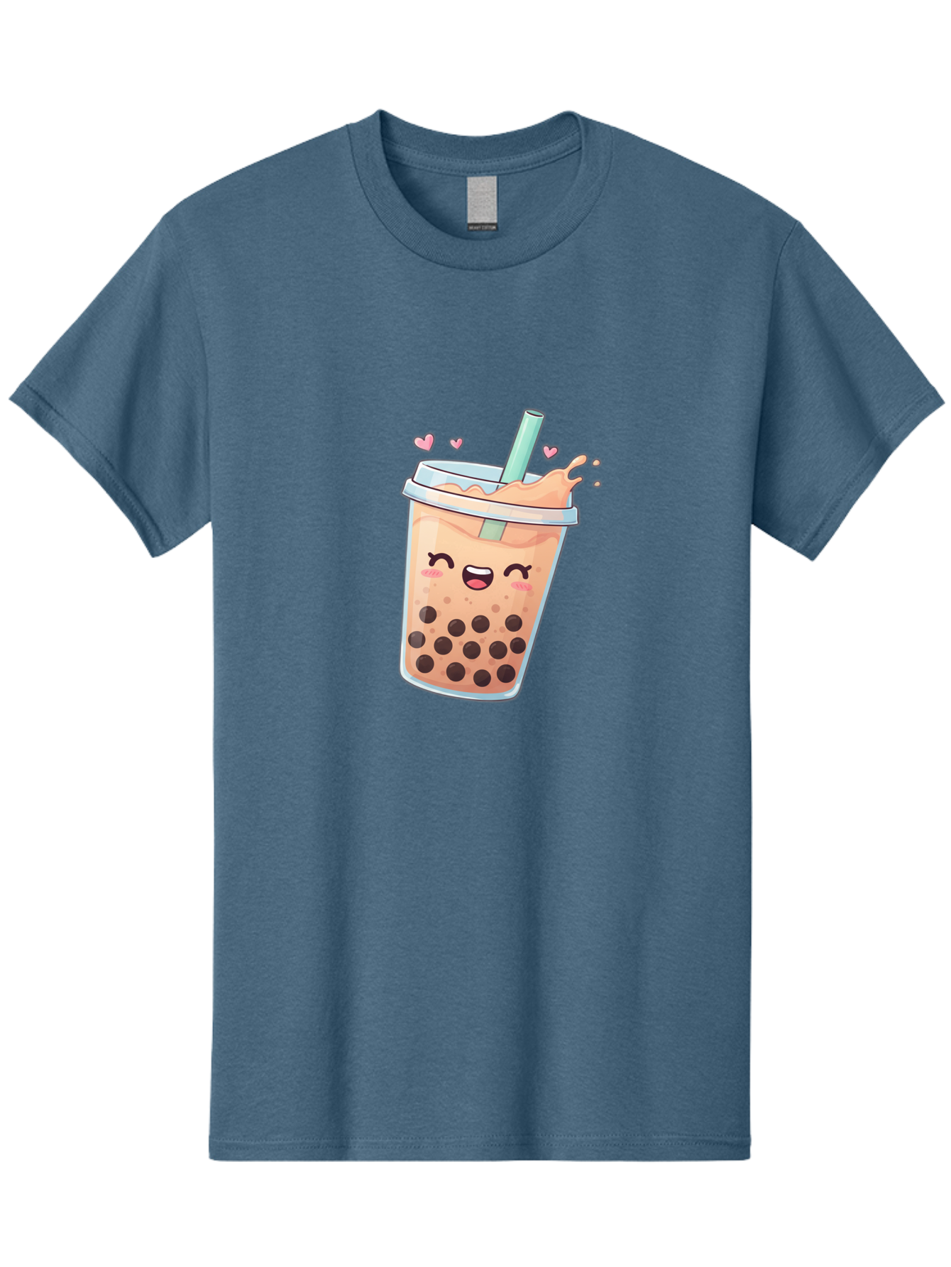 Bubble-Tea-16 Men'S Graphic Tee, 100% Cotton, Comfortable Casual Summer Wear, Machine Washable, Boba Tea, Bubble Tea, Kawaii Drink, Cute Cartoon Beverage, Tea With Boba, Smiling Milk Tea, Adorable Drink, Tea Lover, Boba Love, Refreshing Drink Bac696