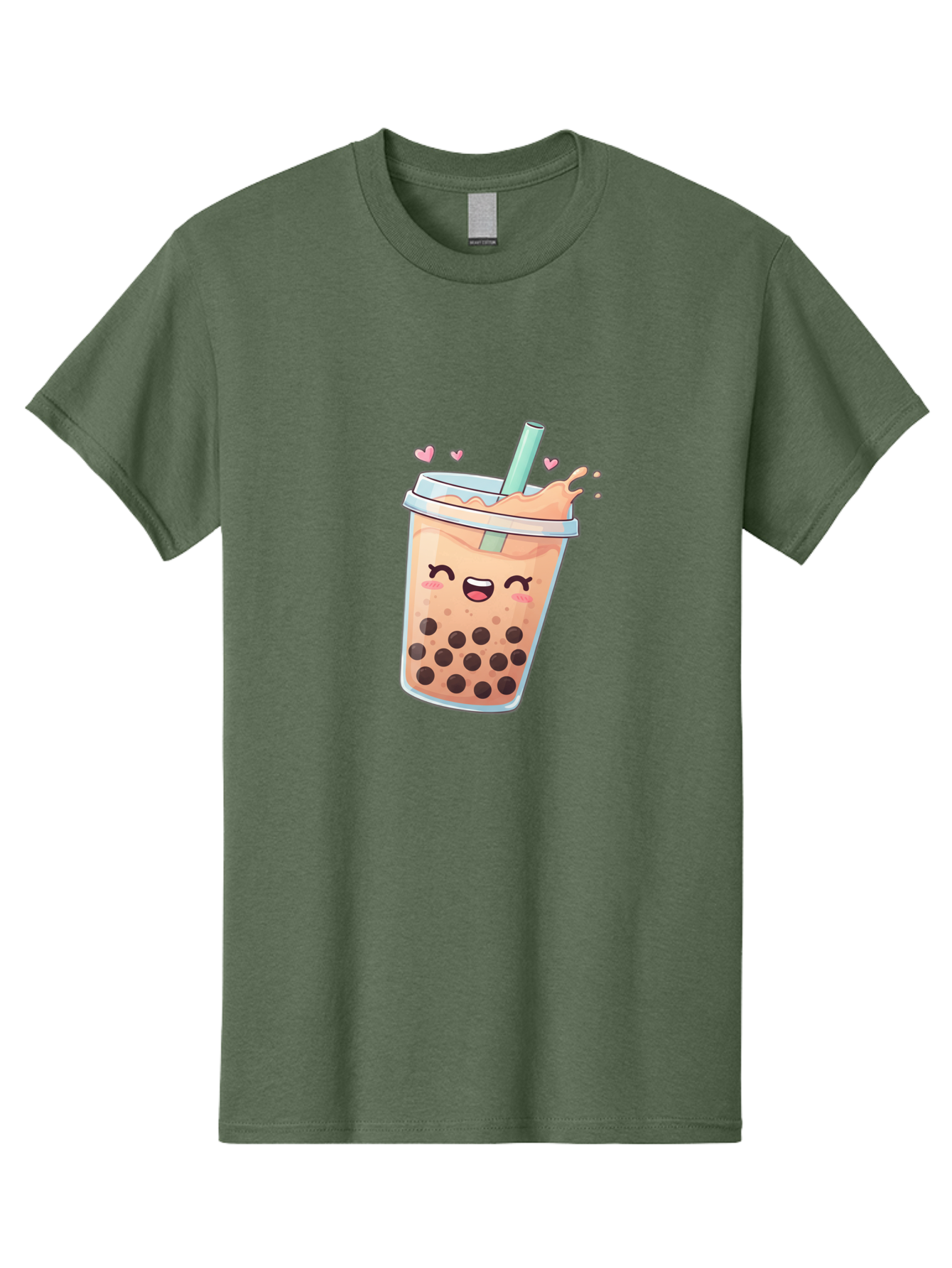 Bubble-Tea-16 Men'S Graphic Tee, 100% Cotton, Comfortable Casual Summer Wear, Machine Washable, Boba Tea, Bubble Tea, Kawaii Drink, Cute Cartoon Beverage, Tea With Boba, Smiling Milk Tea, Adorable Drink, Tea Lover, Boba Love, Refreshing Drink Bac696