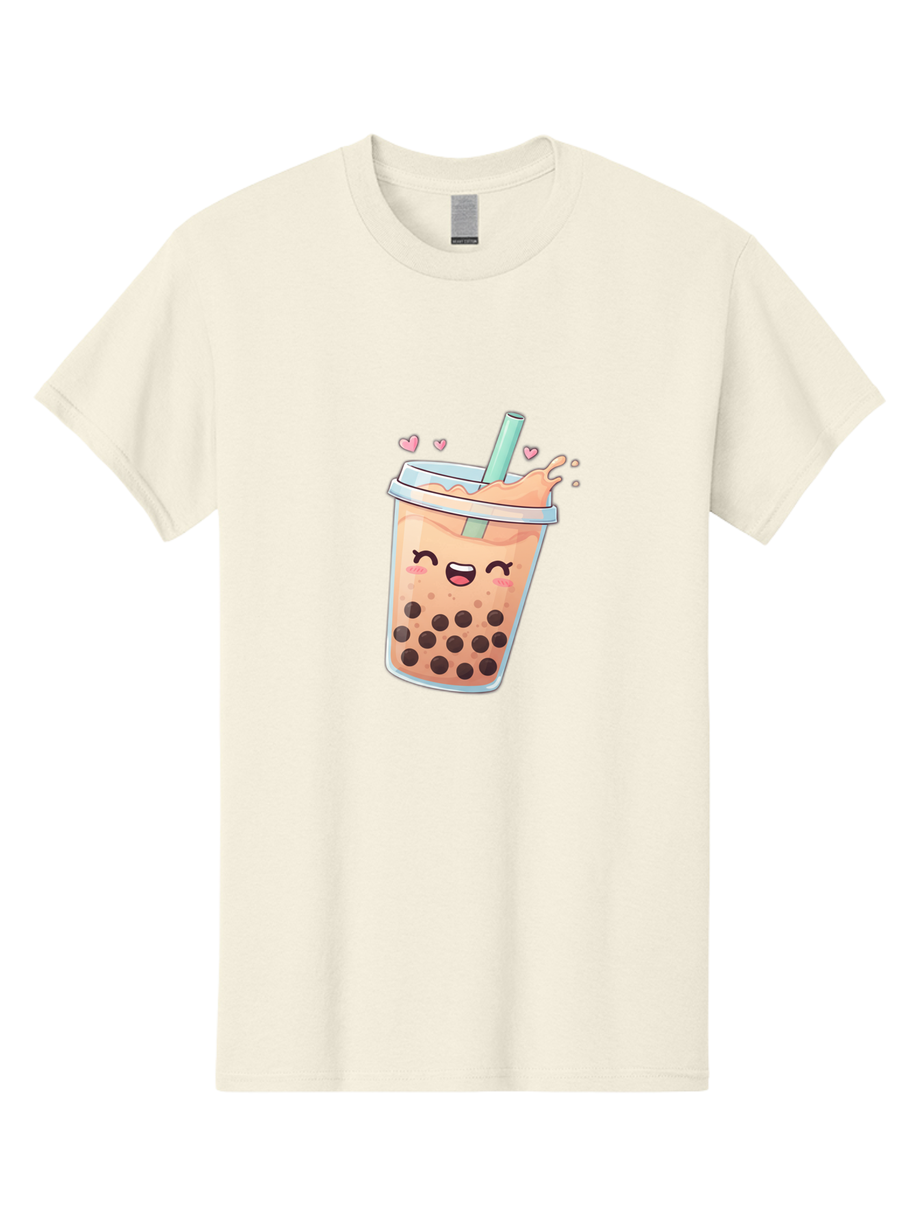 Bubble-Tea-16 Men'S Graphic Tee, 100% Cotton, Comfortable Casual Summer Wear, Machine Washable, Boba Tea, Bubble Tea, Kawaii Drink, Cute Cartoon Beverage, Tea With Boba, Smiling Milk Tea, Adorable Drink, Tea Lover, Boba Love, Refreshing Drink Bac696