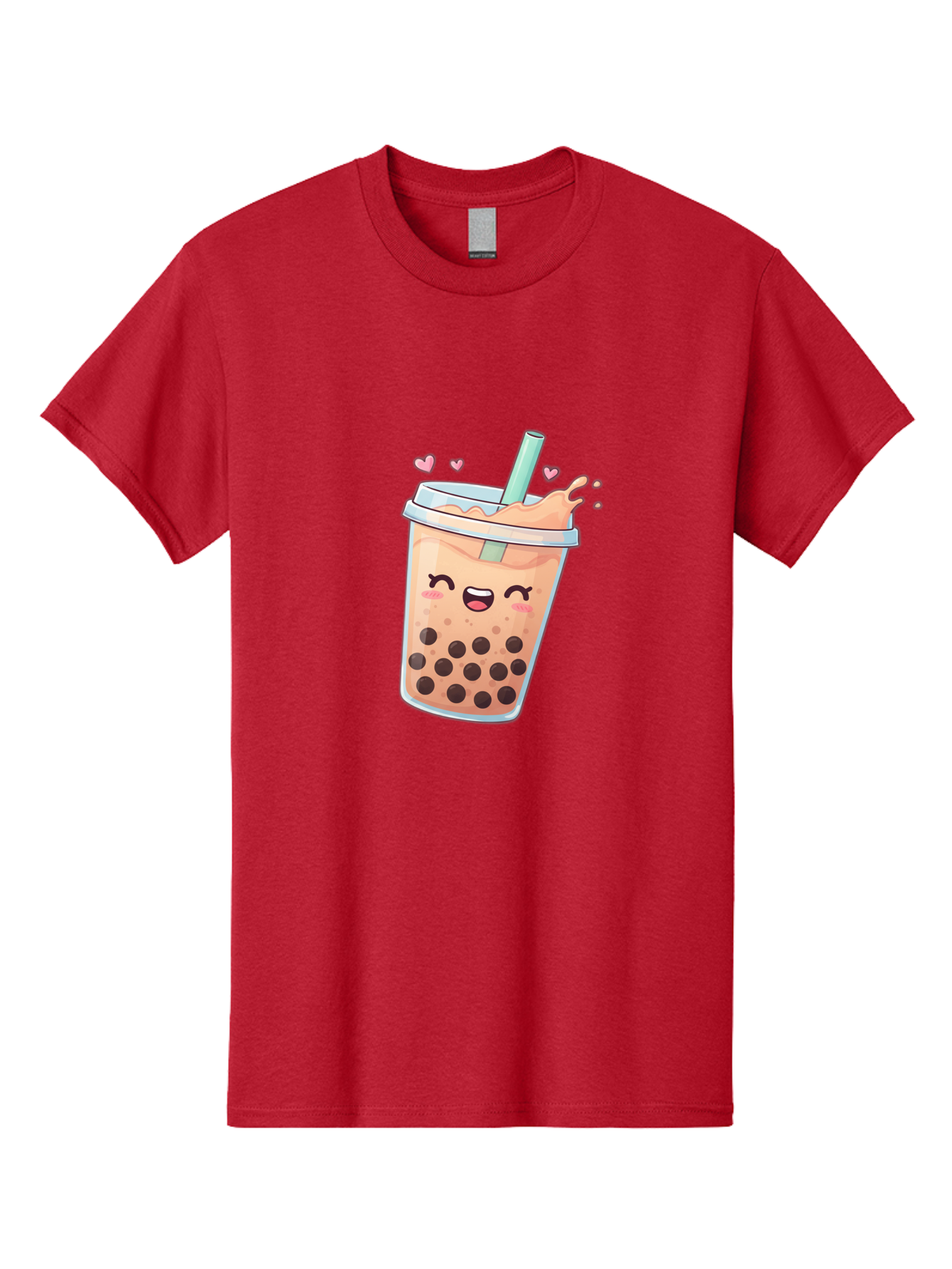 Bubble-Tea-16 Men'S Graphic Tee, 100% Cotton, Comfortable Casual Summer Wear, Machine Washable, Boba Tea, Bubble Tea, Kawaii Drink, Cute Cartoon Beverage, Tea With Boba, Smiling Milk Tea, Adorable Drink, Tea Lover, Boba Love, Refreshing Drink Bac696