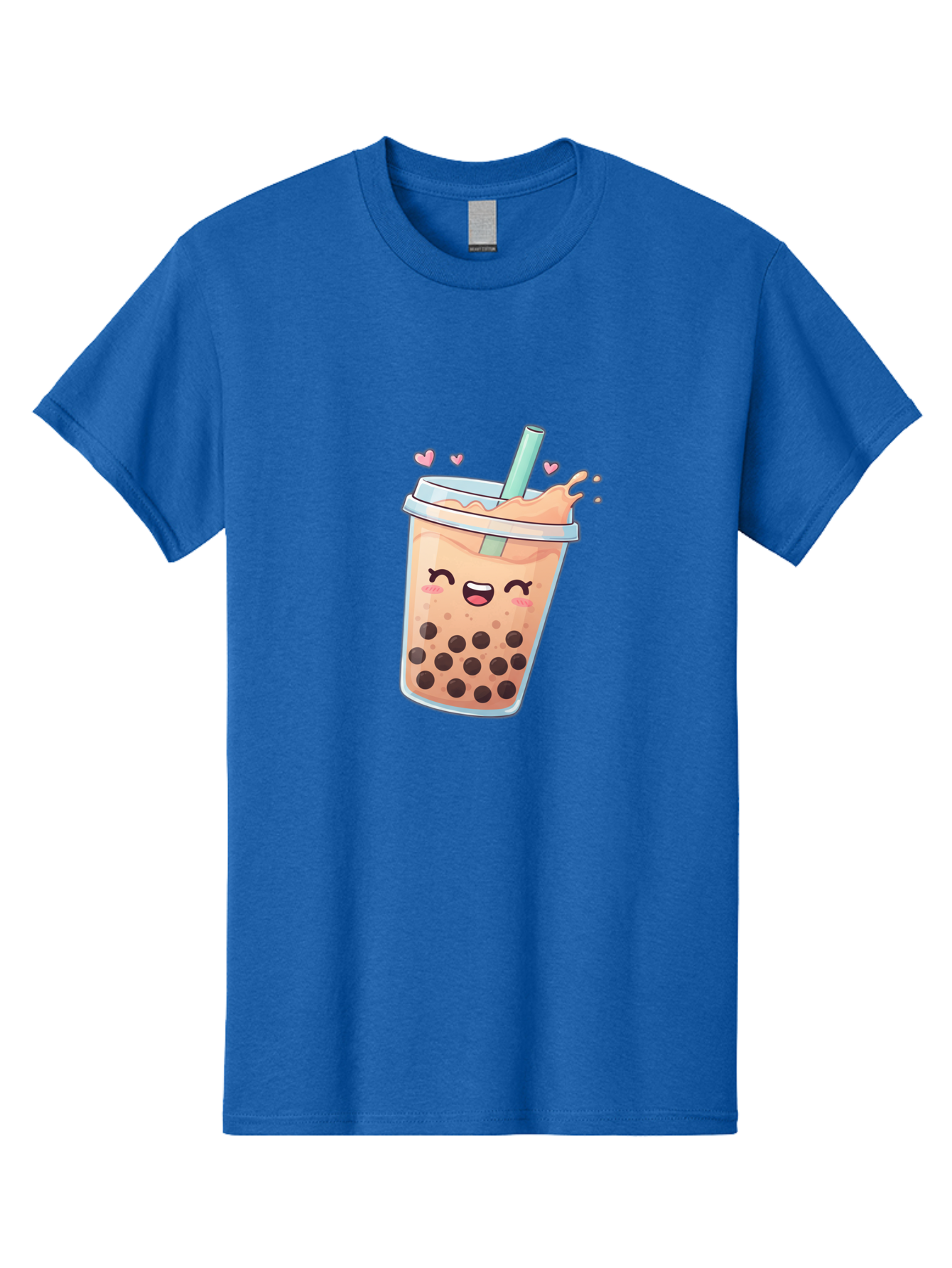 Bubble-Tea-16 Men'S Graphic Tee, 100% Cotton, Comfortable Casual Summer Wear, Machine Washable, Boba Tea, Bubble Tea, Kawaii Drink, Cute Cartoon Beverage, Tea With Boba, Smiling Milk Tea, Adorable Drink, Tea Lover, Boba Love, Refreshing Drink Bac696