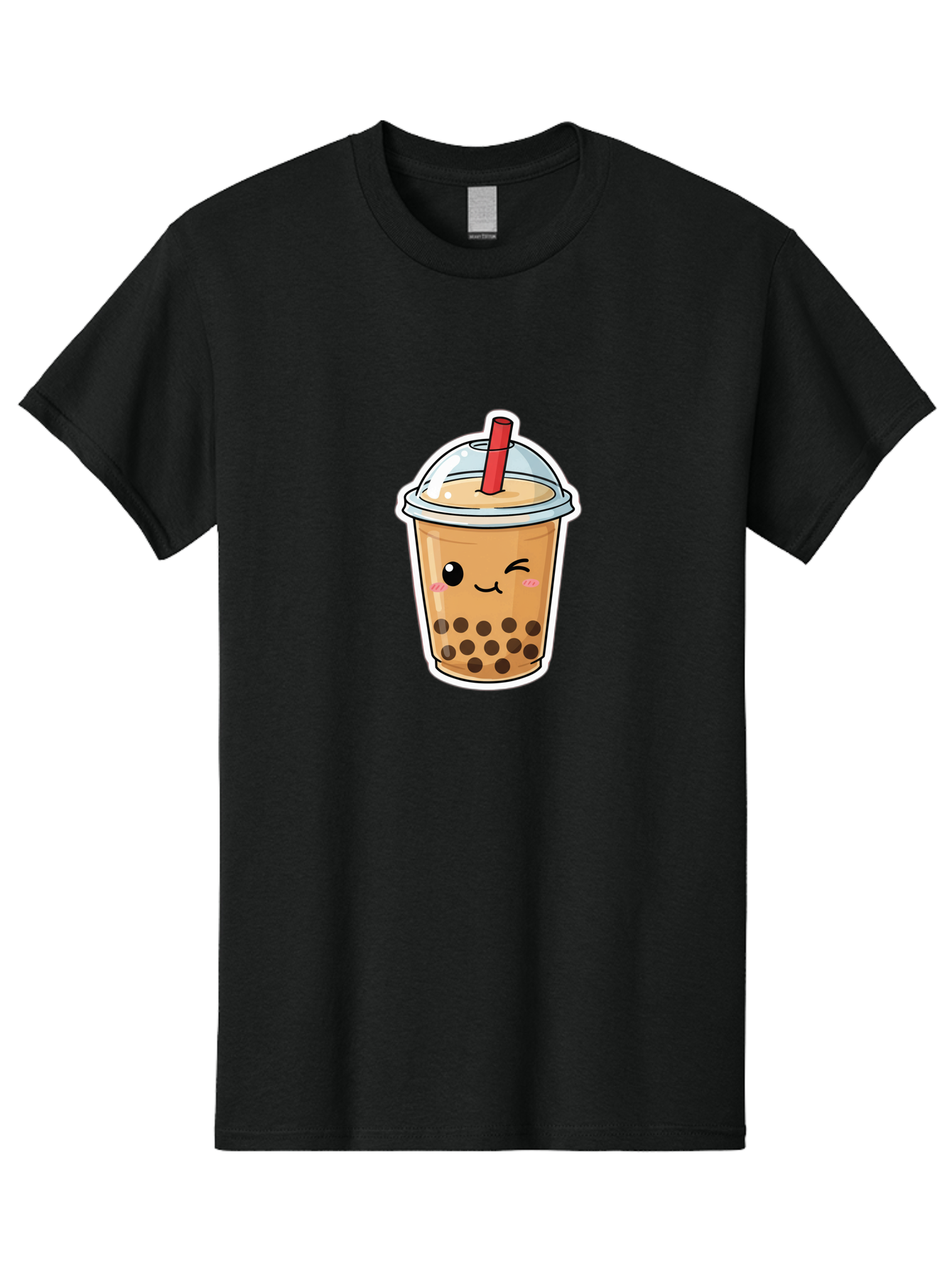 Bubble-Tea-21 Men'S Graphic Tee, 100% Cotton, Comfortable Casual Summer Wear, Machine Washable, Bubble Tea, Boba, Tea Drink, Straw, Cartoon, Cute, Kawaii, Adorable, Beverage, Drink, Tea, Coffee Shop, Milk Tea, Tapioca Pearls, Fun, Playful Bac702