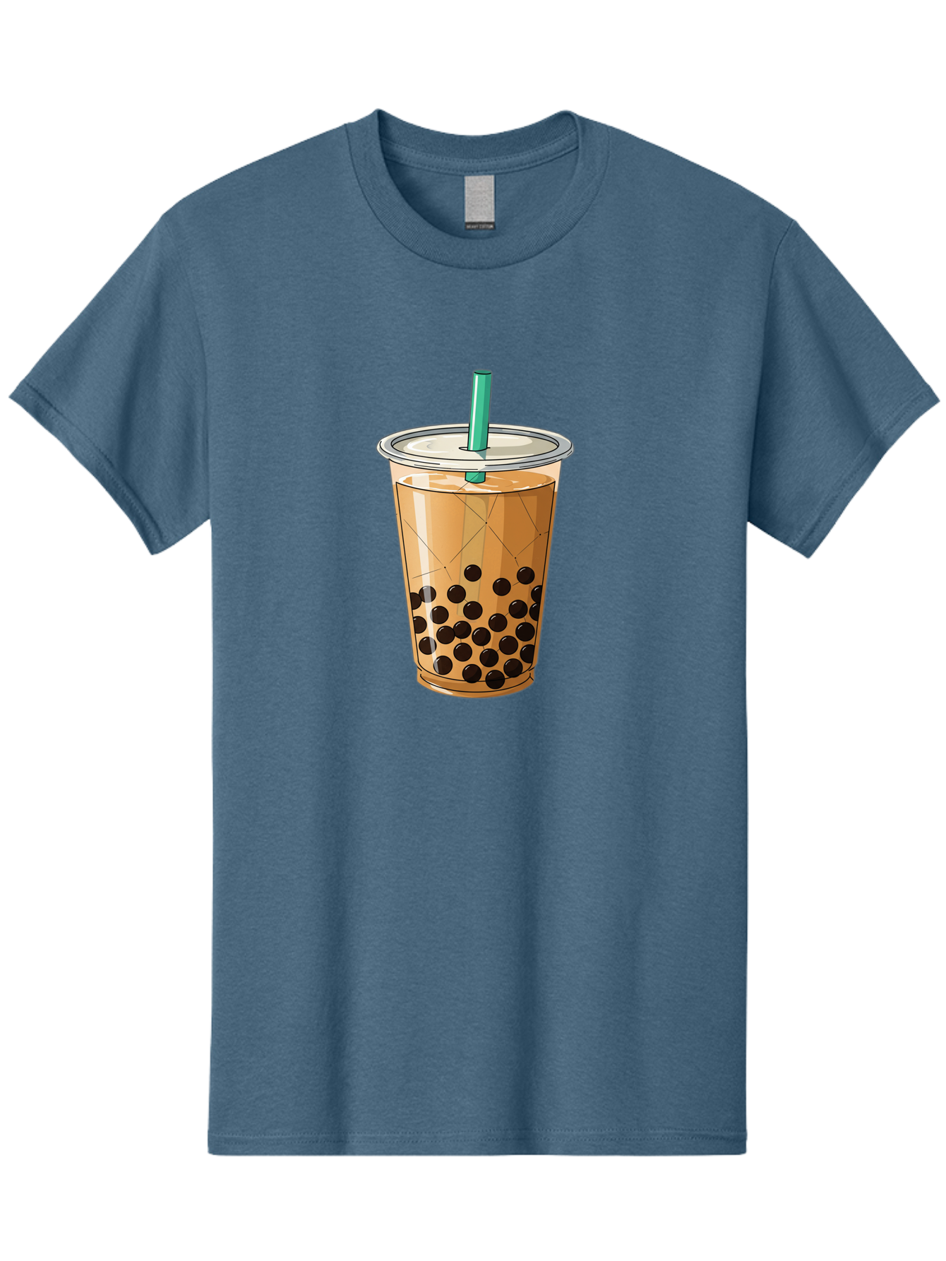 Bubble-Tea-8 Men'S Graphic Tee, 100% Cotton, Comfortable Casual Summer Wear, Machine Washable, Bubble Tea, Boba Tea, Milk Tea, Tapioca Pearls, Cold Drink, Plastic Cup, Straw, Takeout Beverage, Refreshing Drink, Sweet Treat Bac710