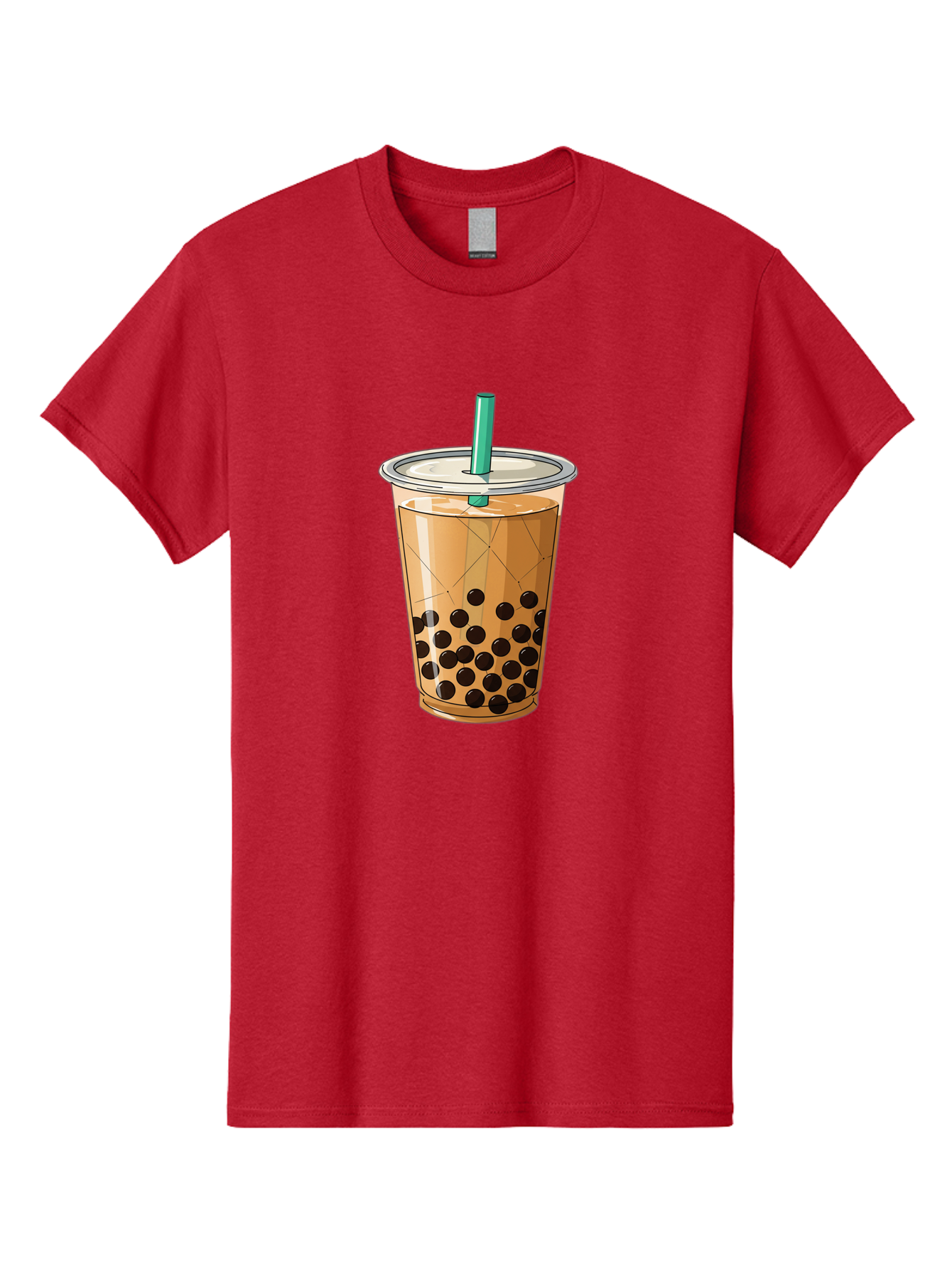 Bubble-Tea-8 Men'S Graphic Tee, 100% Cotton, Comfortable Casual Summer Wear, Machine Washable, Bubble Tea, Boba Tea, Milk Tea, Tapioca Pearls, Cold Drink, Plastic Cup, Straw, Takeout Beverage, Refreshing Drink, Sweet Treat Bac710