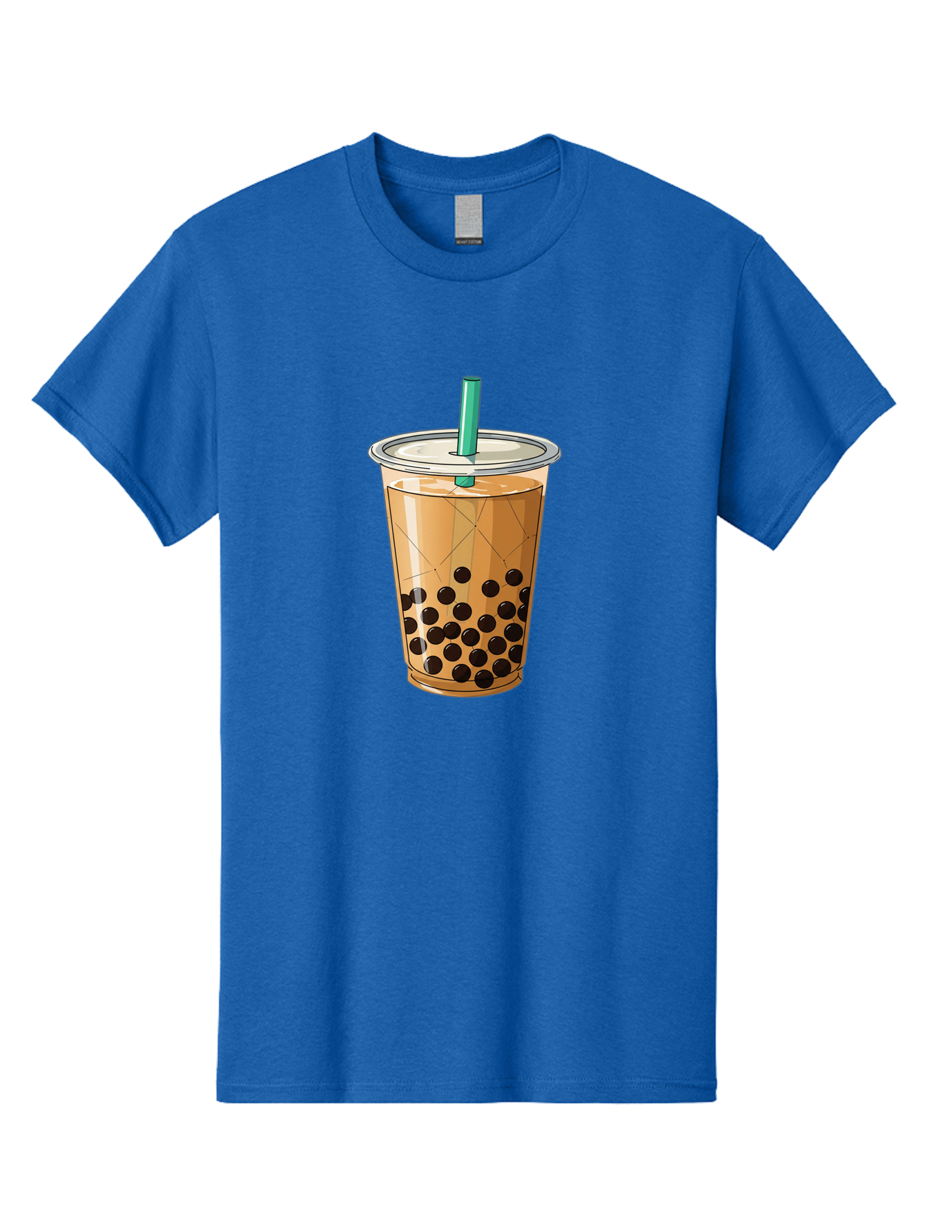 Bubble-Tea-8 Men'S Graphic Tee, 100% Cotton, Comfortable Casual Summer Wear, Machine Washable, Bubble Tea, Boba Tea, Milk Tea, Tapioca Pearls, Cold Drink, Plastic Cup, Straw, Takeout Beverage, Refreshing Drink, Sweet Treat Bac710