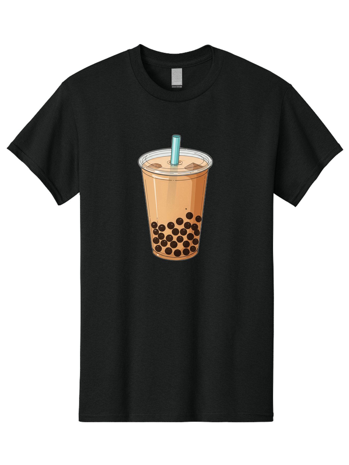 Bubble-Tea-9 Men'S Graphic Tee, 100% Cotton, Comfortable Casual Summer Wear, Machine Washable, Bubble Tea, Milk Tea, Boba, Tapioca Pearls, Takeout Cup, Plastic Straw, Refreshing Drink, Trendy Beverage, Asian-Inspired Bac711