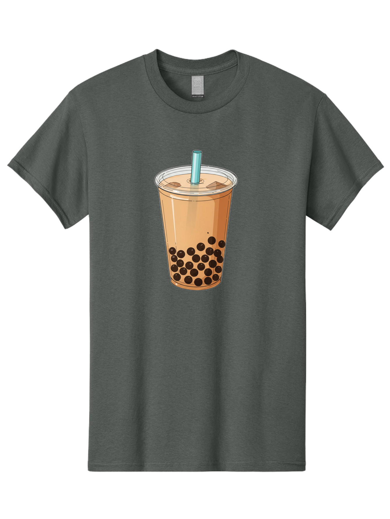 Bubble-Tea-9 Men'S Graphic Tee, 100% Cotton, Comfortable Casual Summer Wear, Machine Washable, Bubble Tea, Milk Tea, Boba, Tapioca Pearls, Takeout Cup, Plastic Straw, Refreshing Drink, Trendy Beverage, Asian-Inspired Bac711