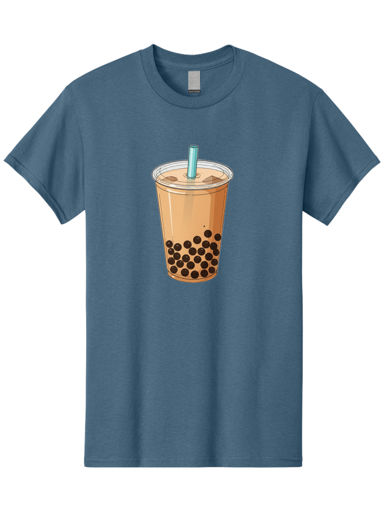 Bubble-Tea-9 Men'S Graphic Tee, 100% Cotton, Comfortable Casual Summer Wear, Machine Washable, Bubble Tea, Milk Tea, Boba, Tapioca Pearls, Takeout Cup, Plastic Straw, Refreshing Drink, Trendy Beverage, Asian-Inspired Bac711