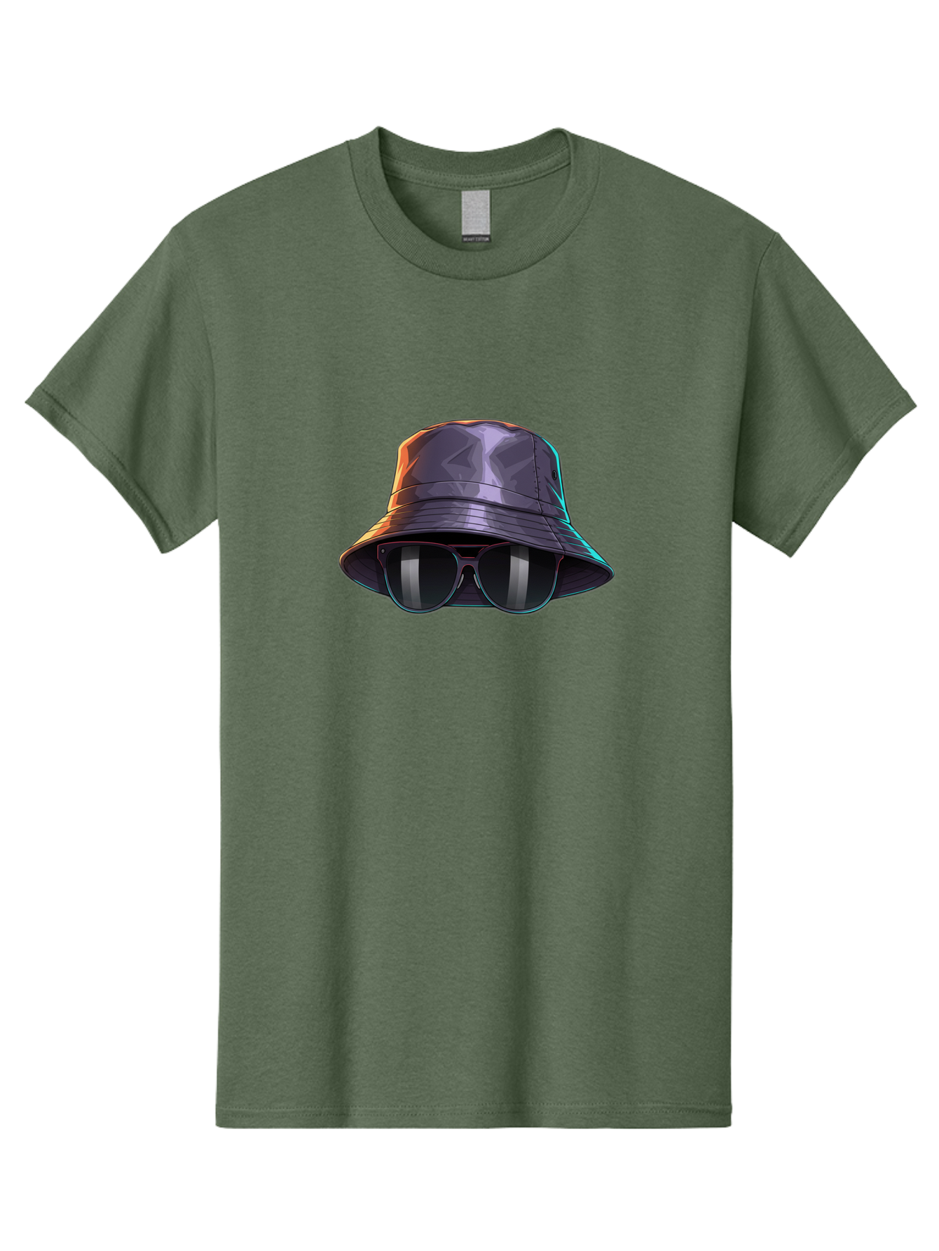 Bucket-Hat-And-Sunglasses-1 Men'S Graphic Tee, 100% Cotton, Comfortable Casual Summer Wear, Machine Washable, Stylish Accessories, Fashion Trends, Chic Sunglasses, Trendy Bucket Hat, Stylish Eyewear, Cool Shades, Fashion Accessories, Bac715