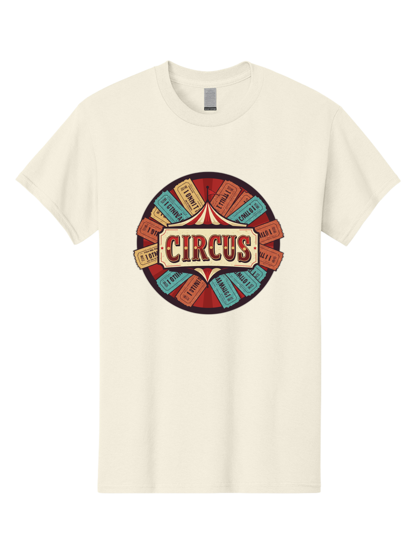 Circus Men'S Graphic Tee, 100% Cotton, Comfortable Casual Summer Wear, Machine Washable, Vintage Circus Tickets, Retro Carnival Theme, Circus Tent, Admission Tickets, Classic Circus Design, Nostalgic Entertainment, Carnival Graphics Bac856