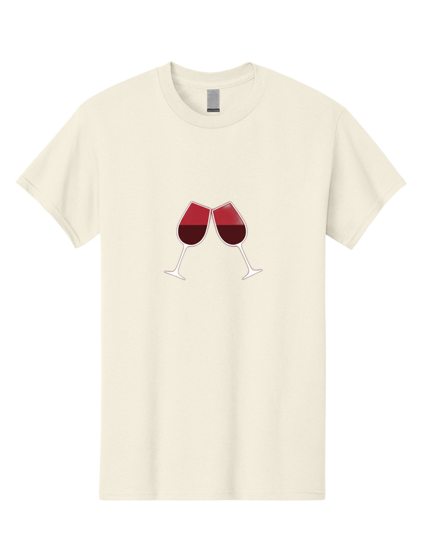 Clinking-Wine-Glasses Men'S Graphic Tee, 100% Cotton, Comfortable Casual Summer Wear, Machine Washable, Wine Glasses Clinking, Celebratory Toast, Red Wine, Luxury Beverage, Wine Tasting, Adult Beverage, Social Gathering, Celebration Moment Bac864