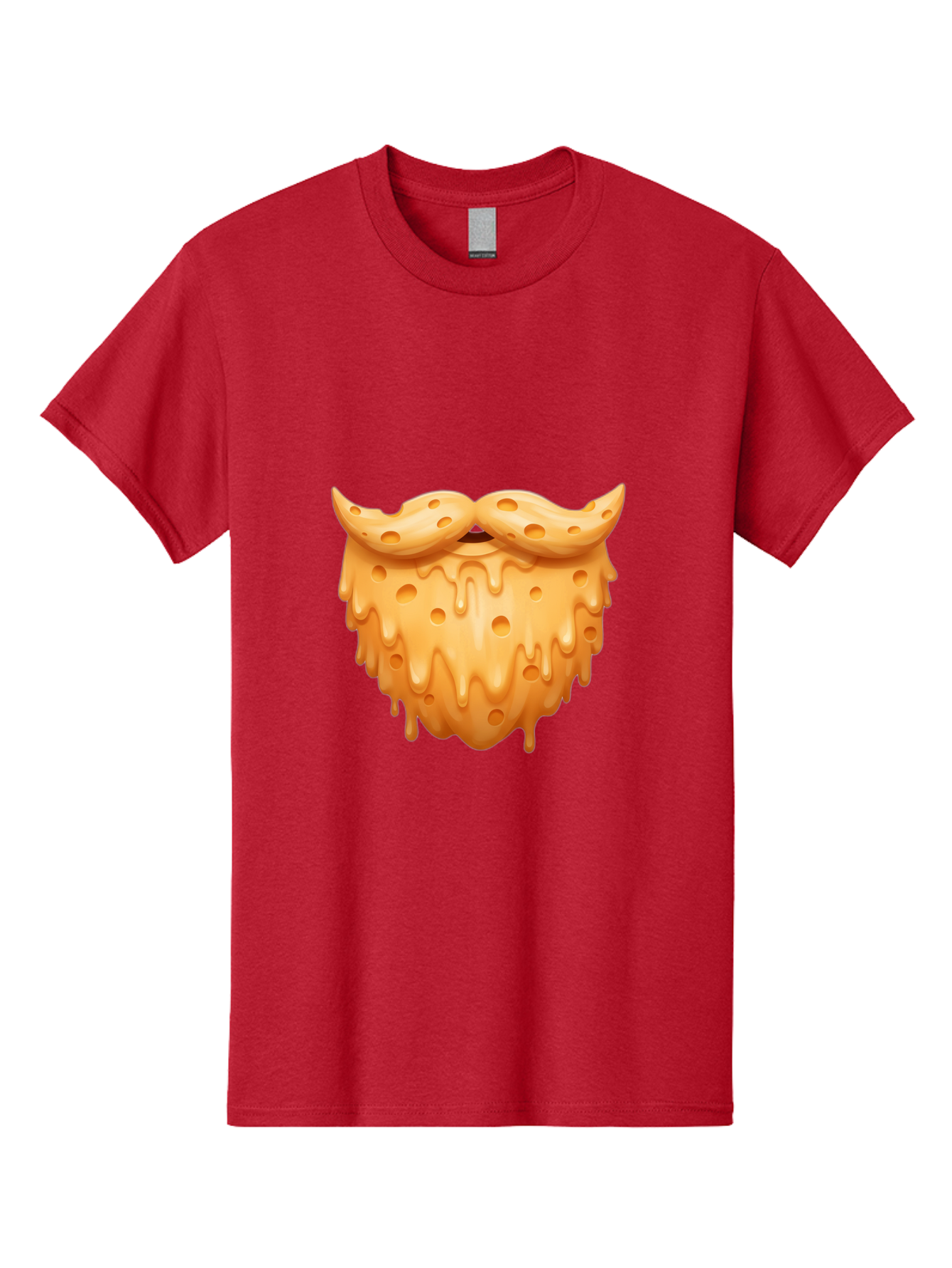 Croissant-With-Mustache Men'S Graphic Tee, 100% Cotton, Comfortable Casual Summer Wear, Machine Washable, Doughnut With Mustache, Sweet Treats, Baked Goods, Quirky Humor, Funny Faces, Dessert Lovers, Creative Food Art, Playful Graphics Bac936