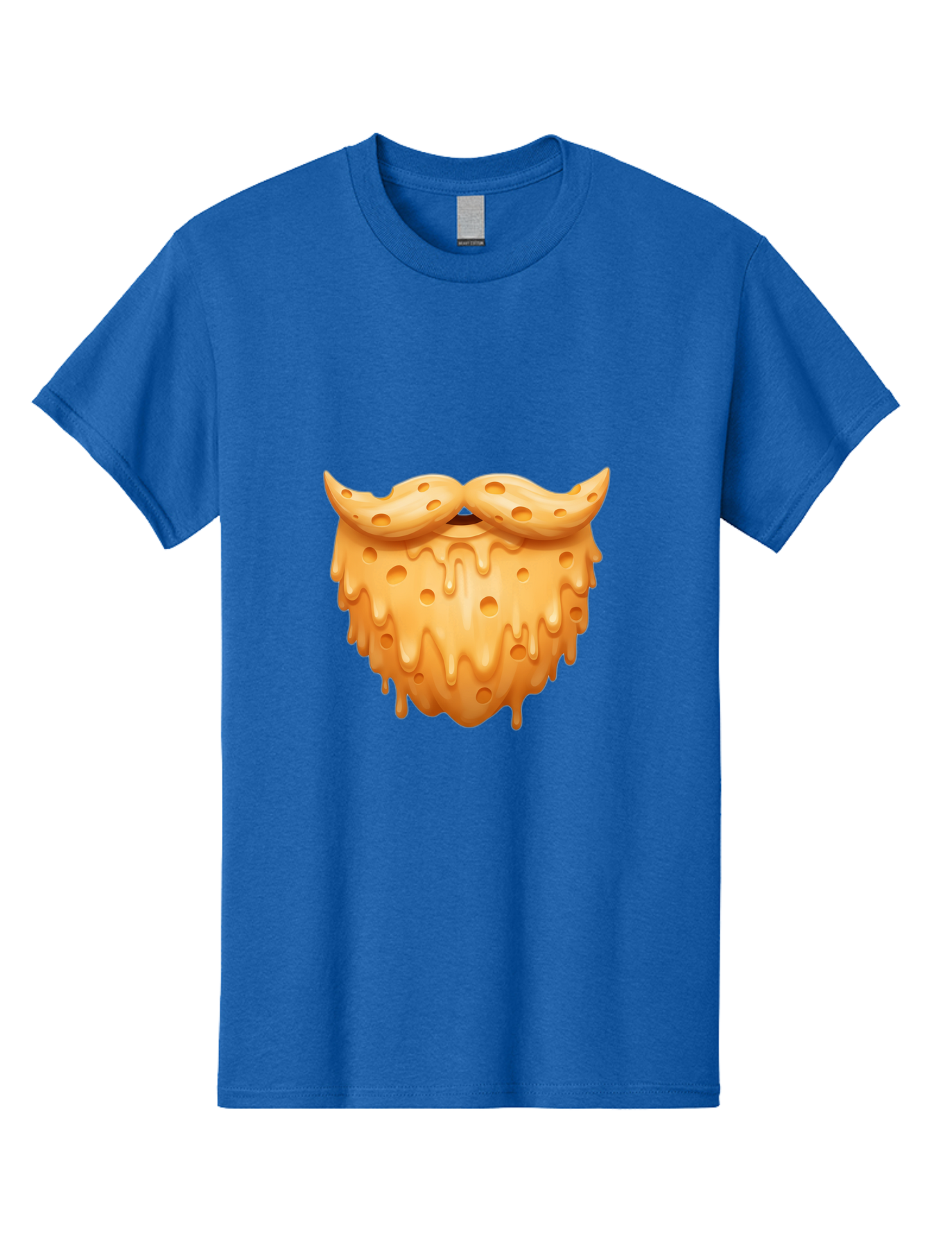 Croissant-With-Mustache Men'S Graphic Tee, 100% Cotton, Comfortable Casual Summer Wear, Machine Washable, Doughnut With Mustache, Sweet Treats, Baked Goods, Quirky Humor, Funny Faces, Dessert Lovers, Creative Food Art, Playful Graphics Bac936